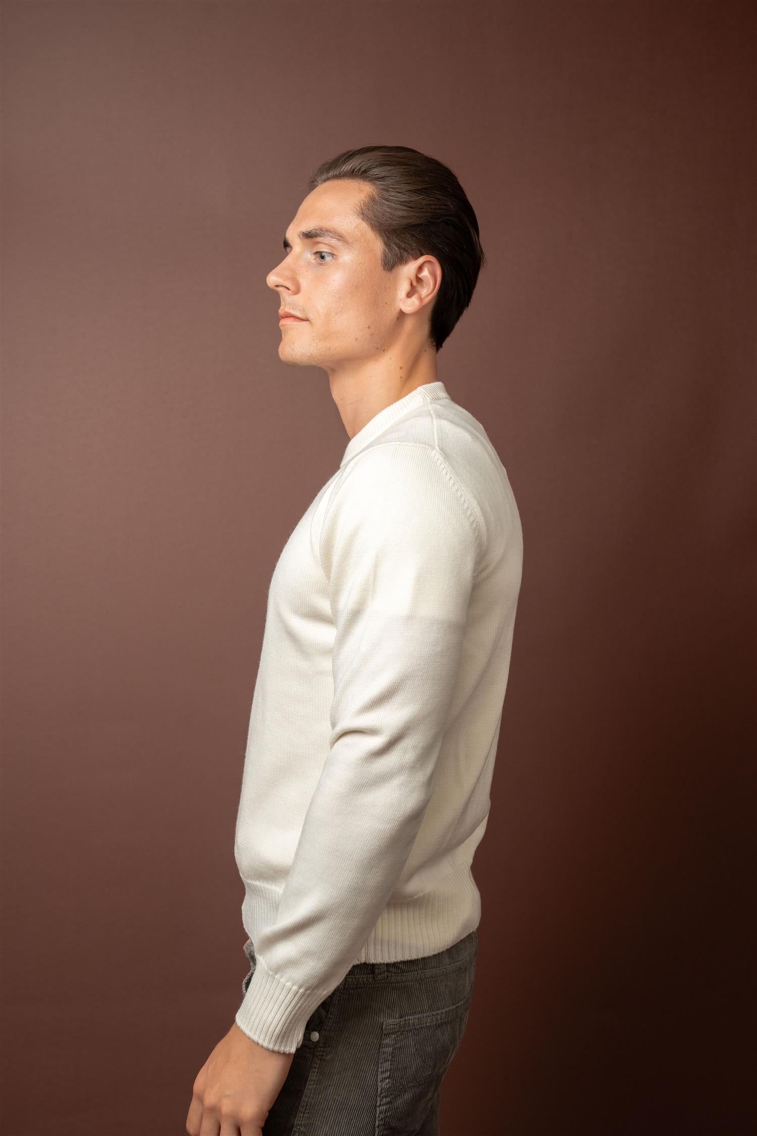 Crewneck Fine Merino - Cream