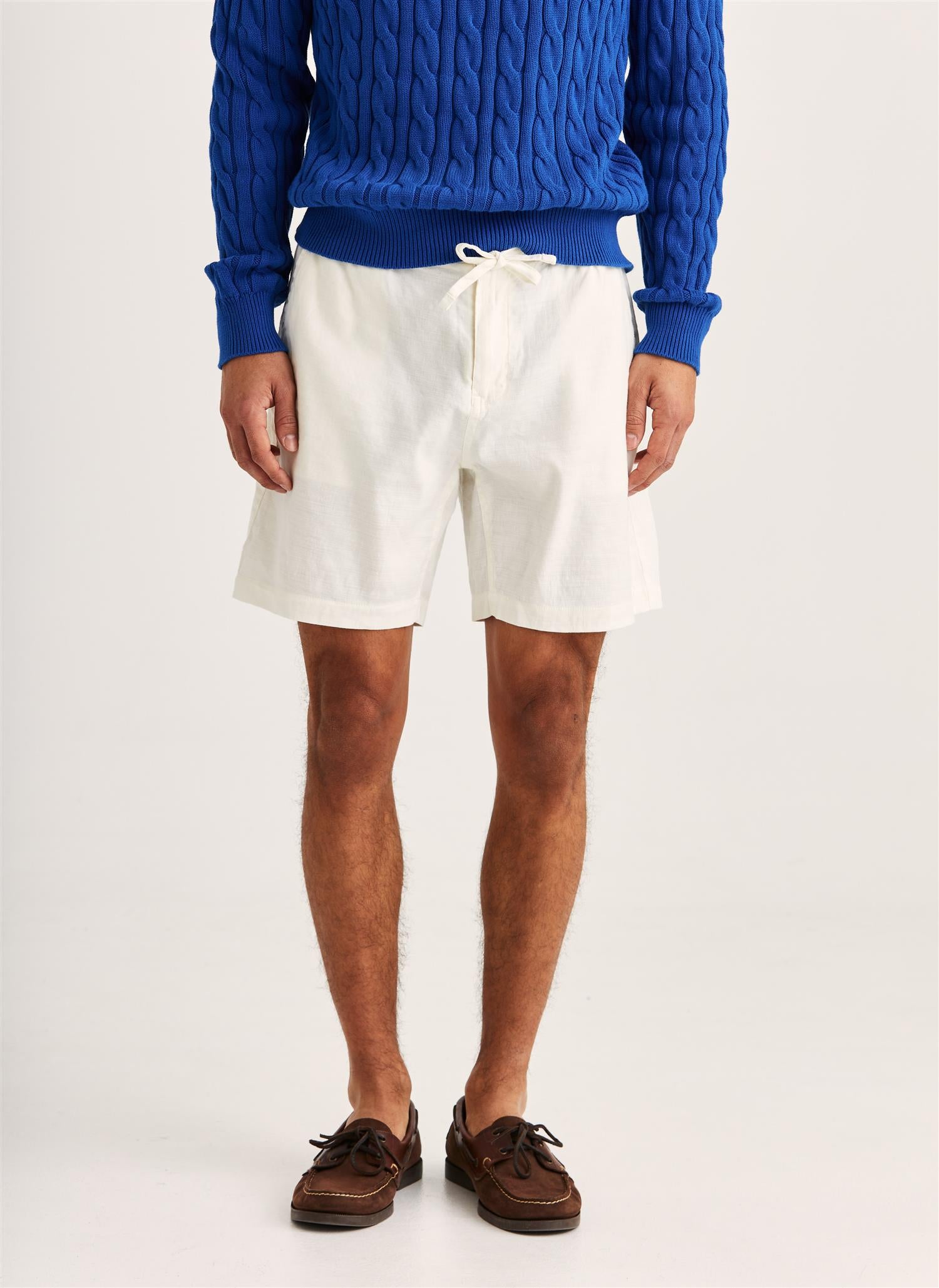Fenix Linen Shorts - Off White