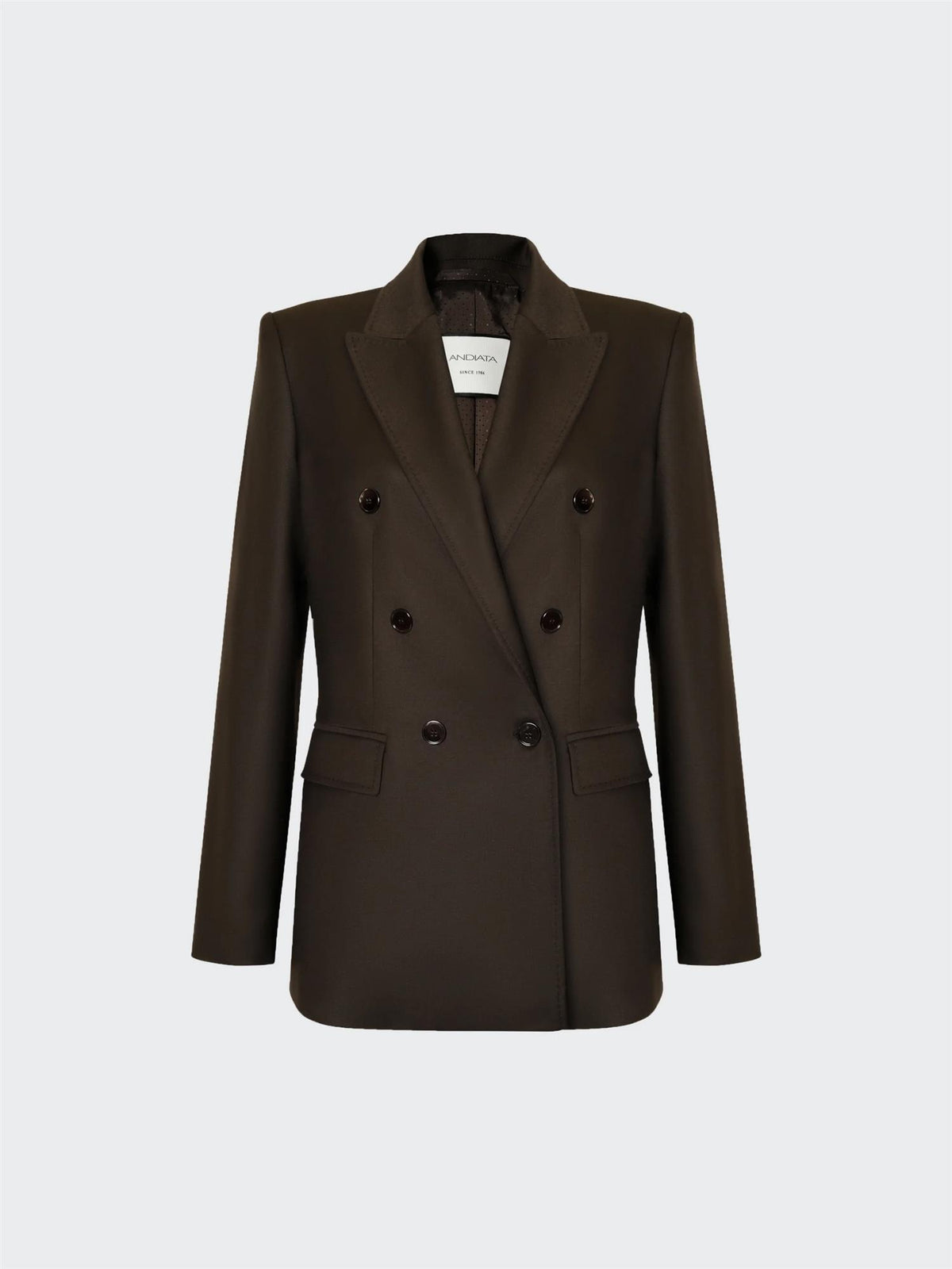 Traci Wool Blazer – Espresso