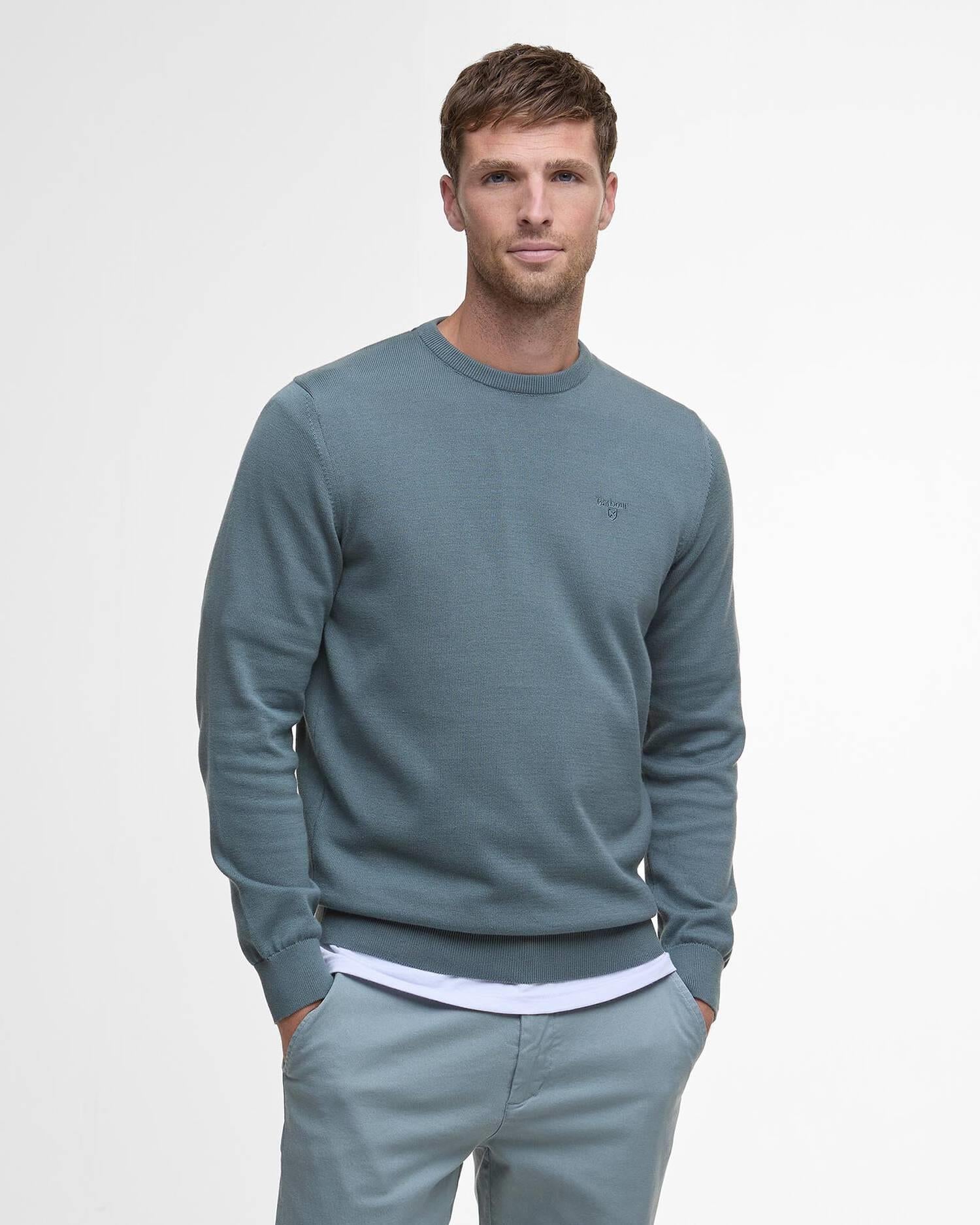 Pima Cotton Crewneck - Vinage Teal