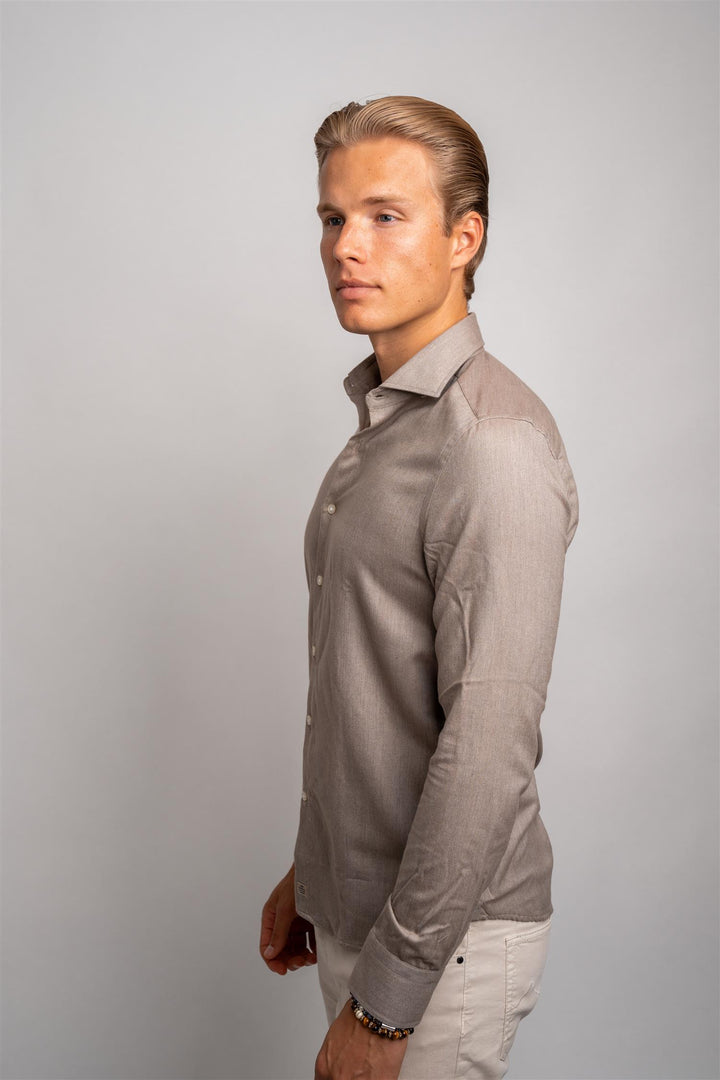 Man Shirt - Light Brown