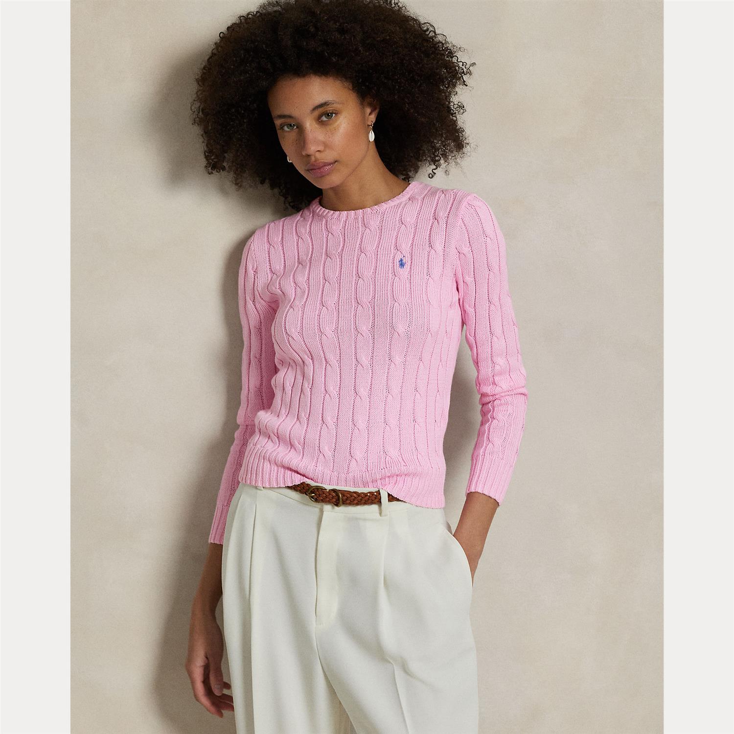Julianna Long Sleeve Pullover Carmel Pink