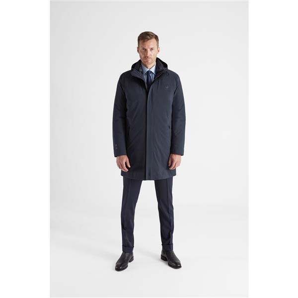 Black Storm Coat - Navy