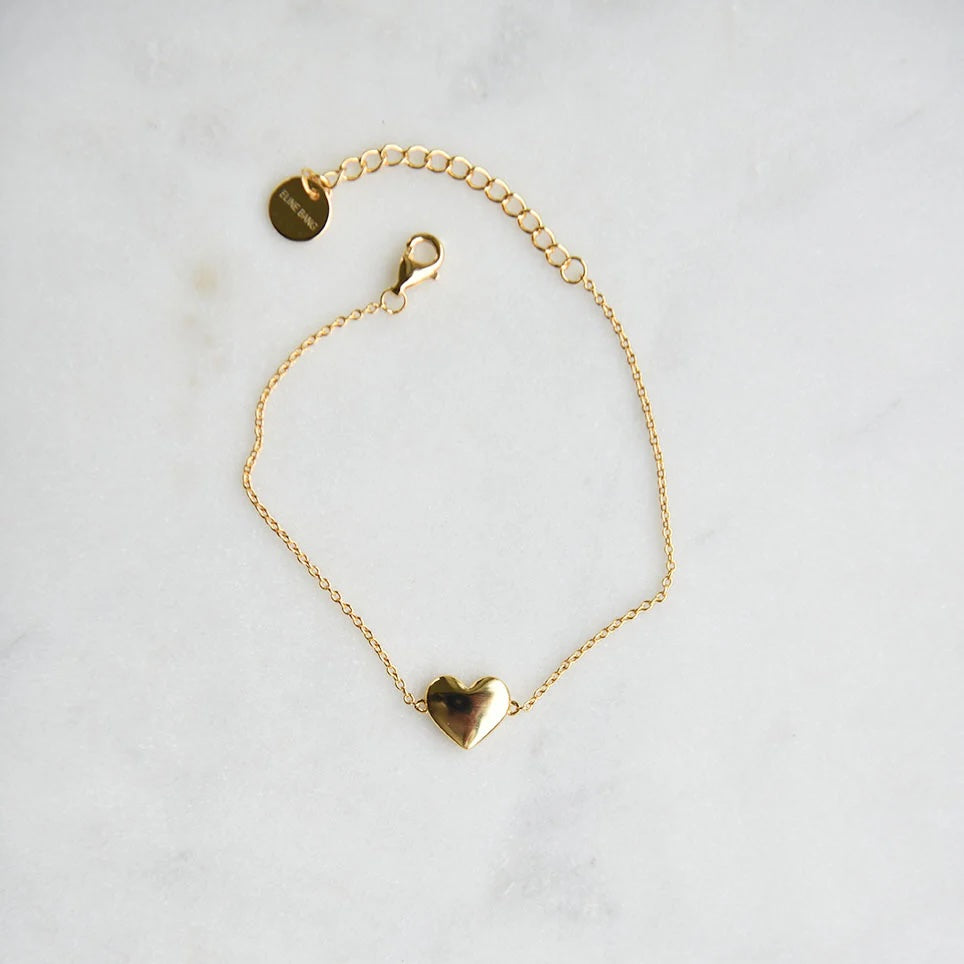 Hjertearmbånd Gull