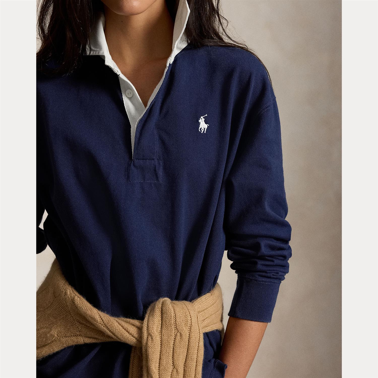 Oversize Cotton Rugby Shirt Eastside Royal