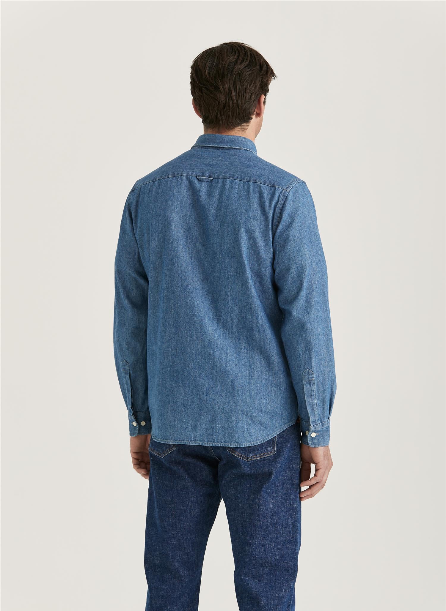 Denim Shirt - Classic Fit - Old Blue