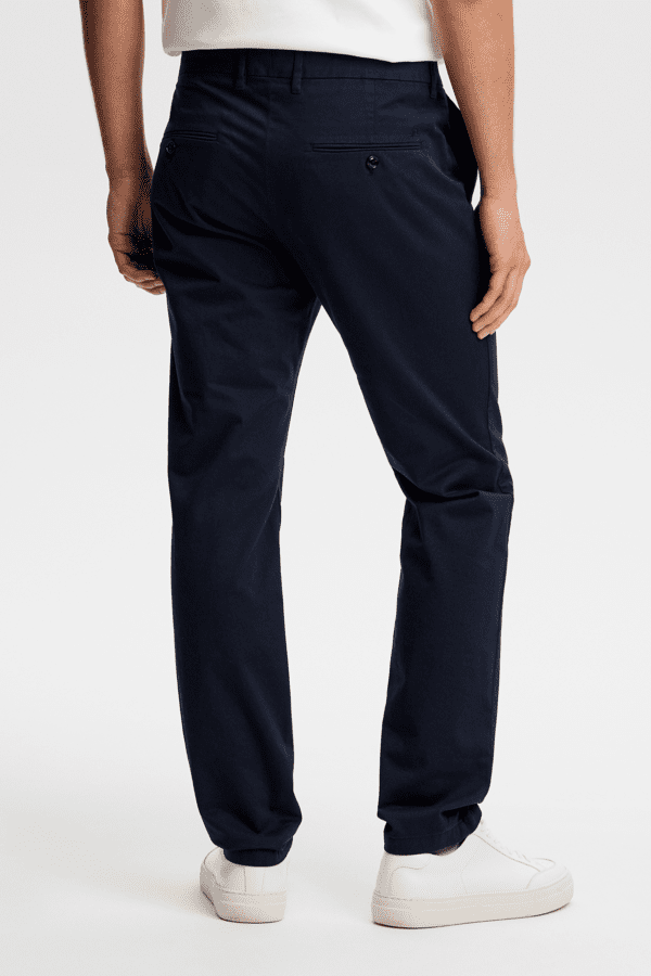 Chase Cotton Stretch Pants - Navy