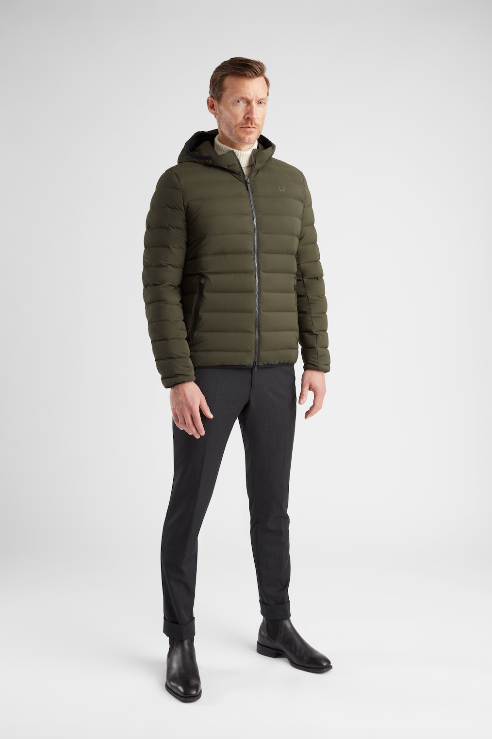 SONIC DELTA HOODED JACKET - Night Olive