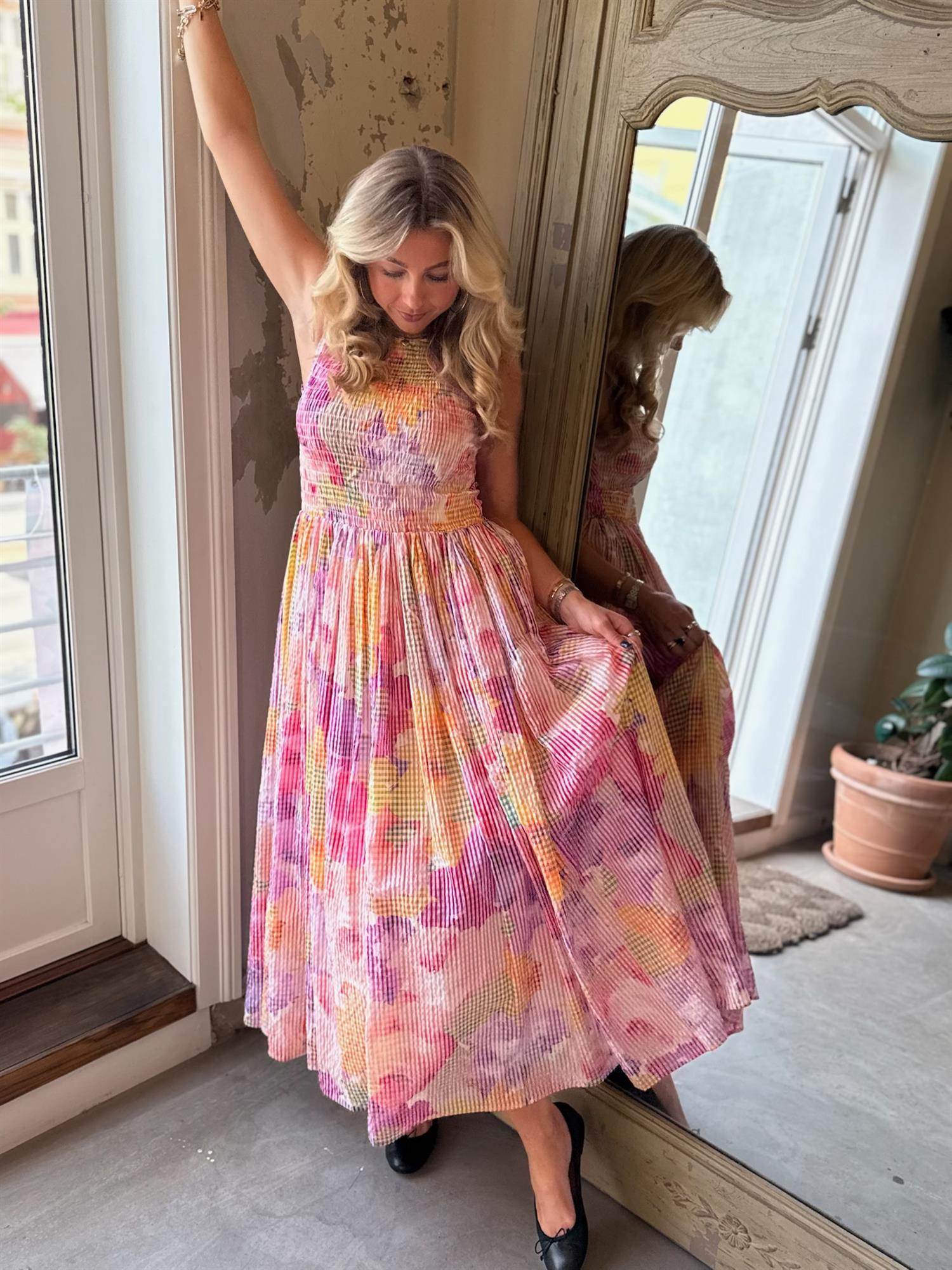 Checks Maxi Dress