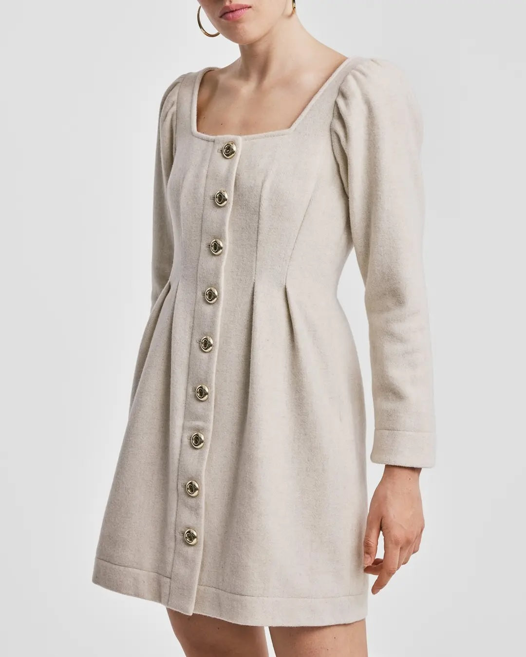 Tailored Mini Dress Winter White