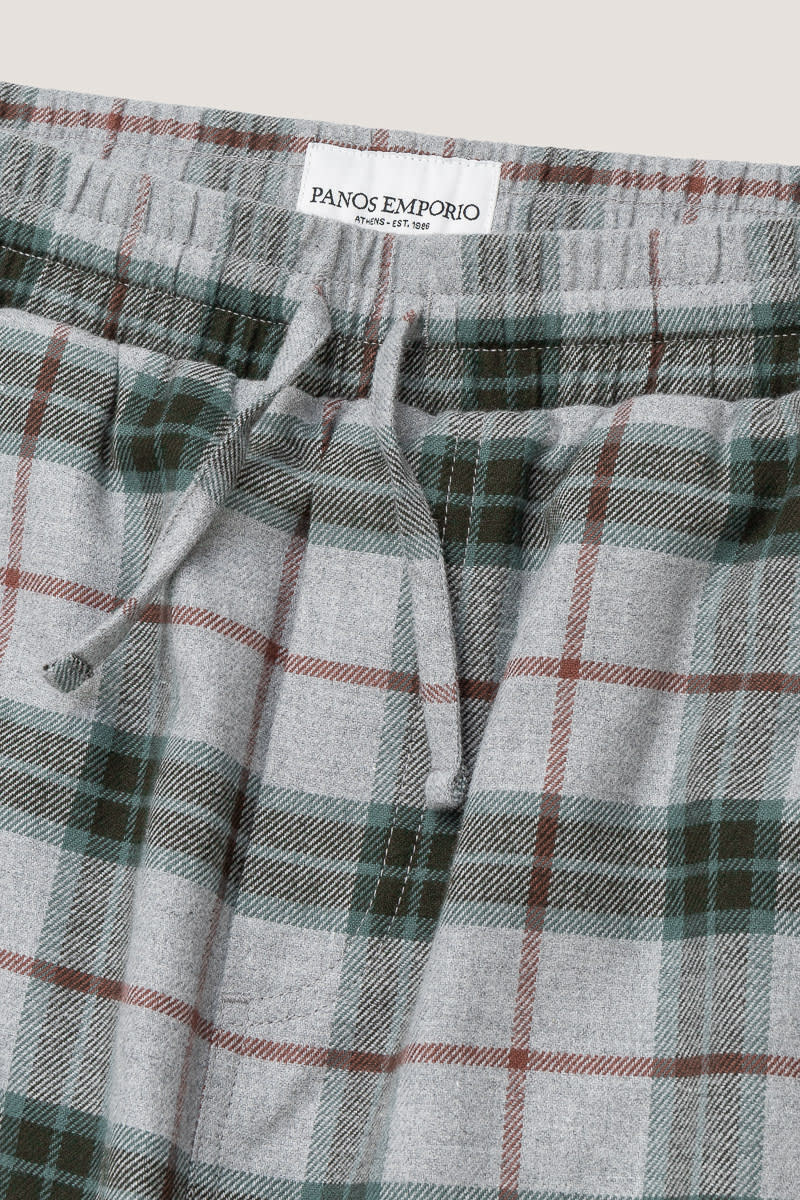 PJ Set Flannel - Grey Tartan