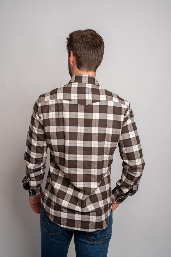 Flannel Ruter - brun