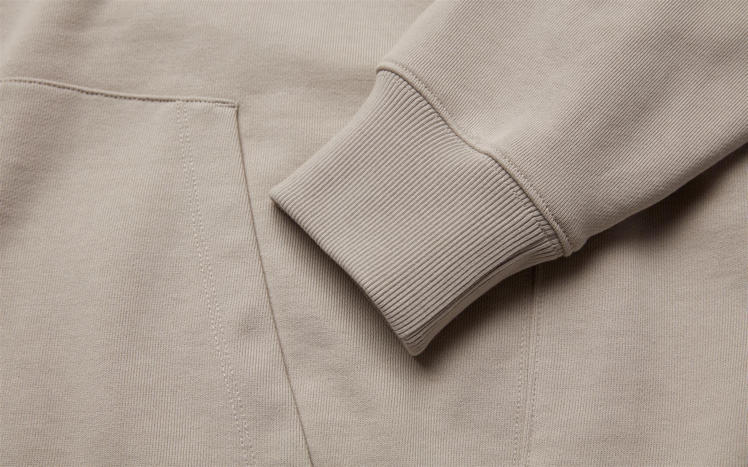 Drift Terry Zip Hood - Sand