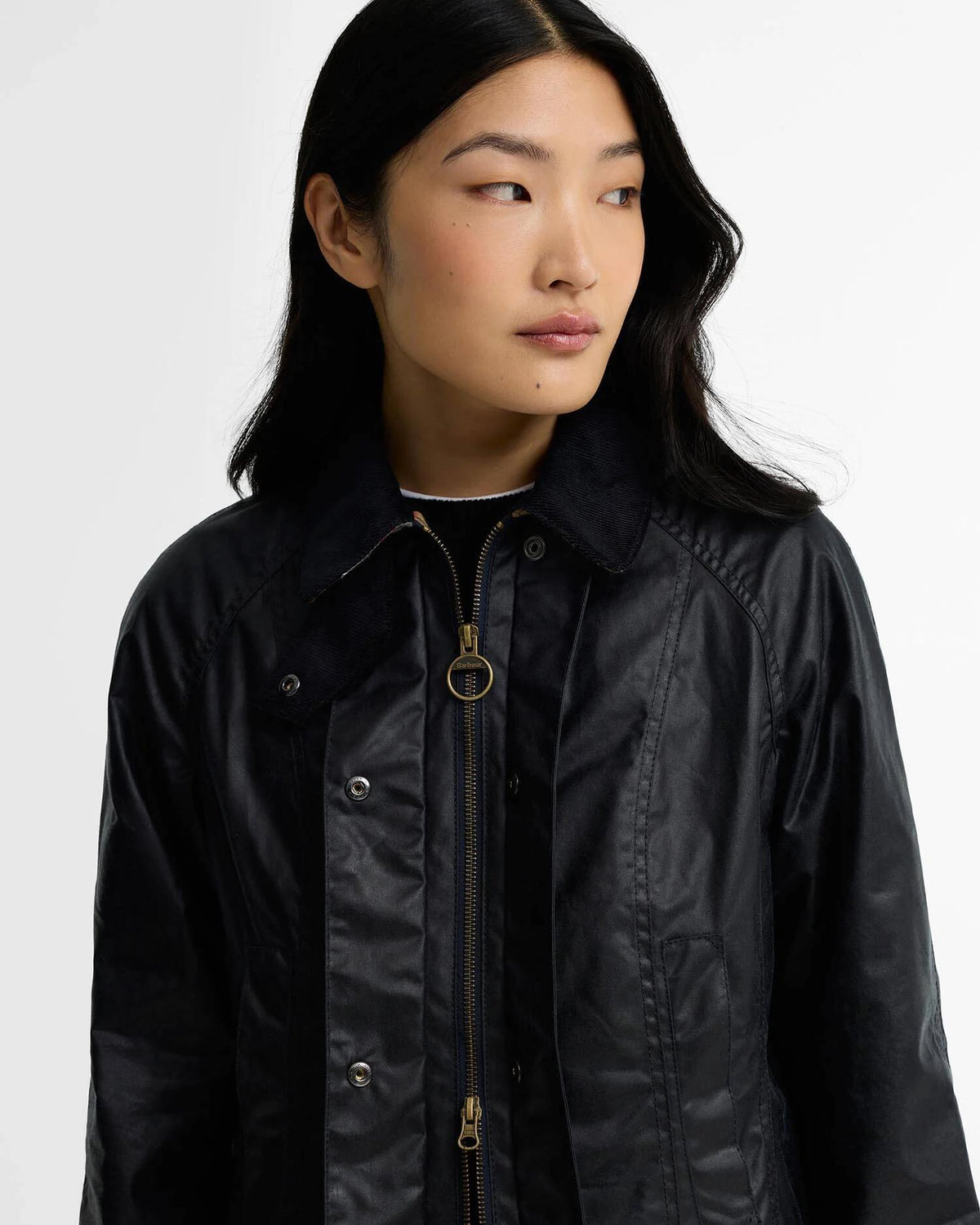 Beadnell Waxed Jacket Navy