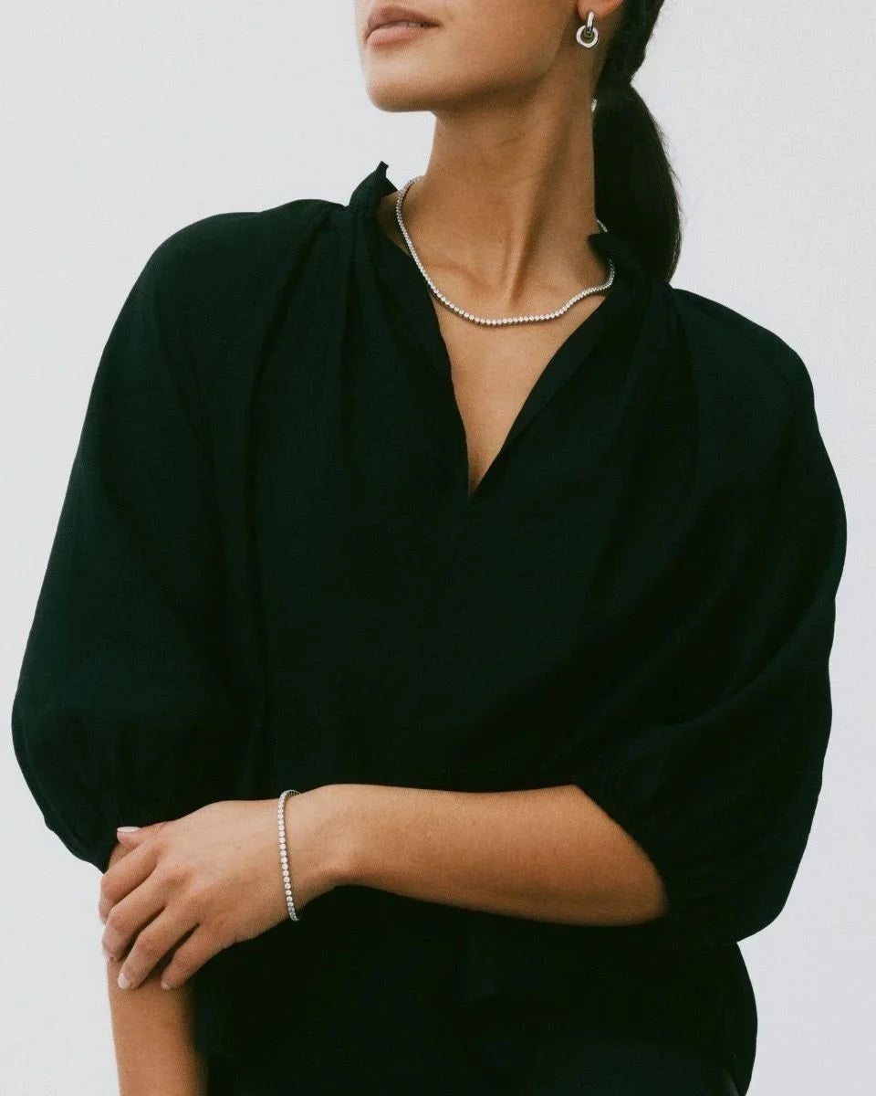 Tennis Necklace Silver