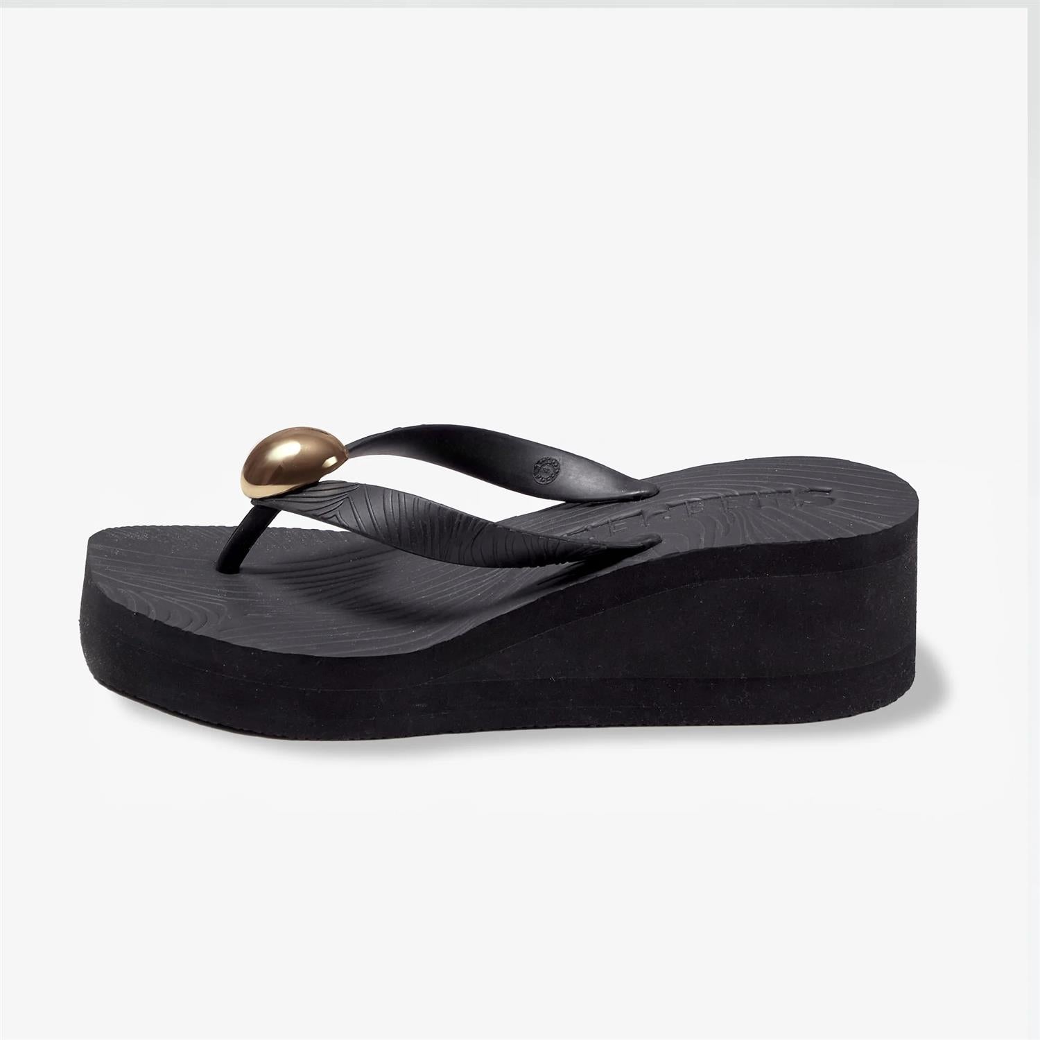 Pearl Octopuss.y x Sleepers High Platform Paris Flip Flop Black