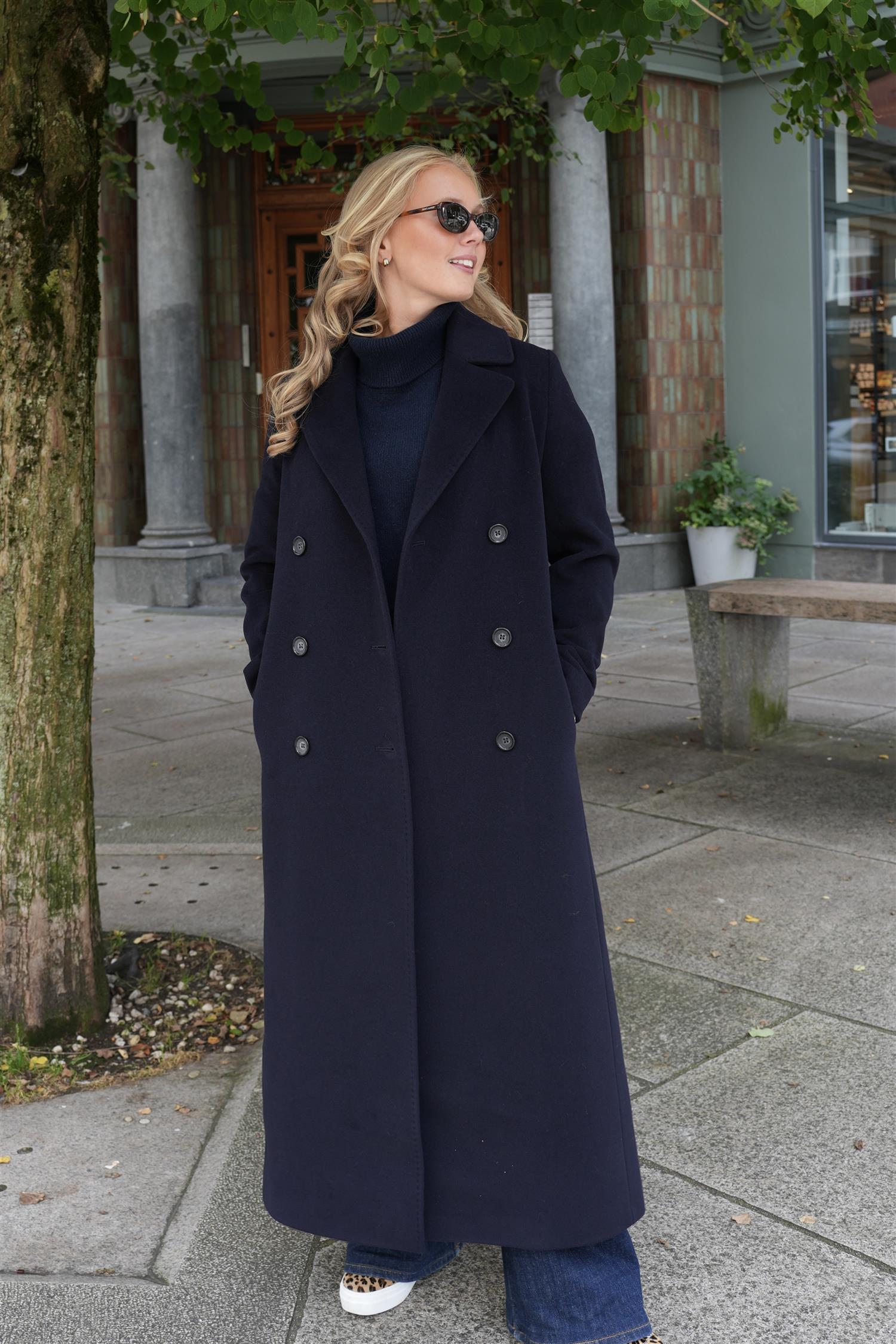 Long Coat – Navy