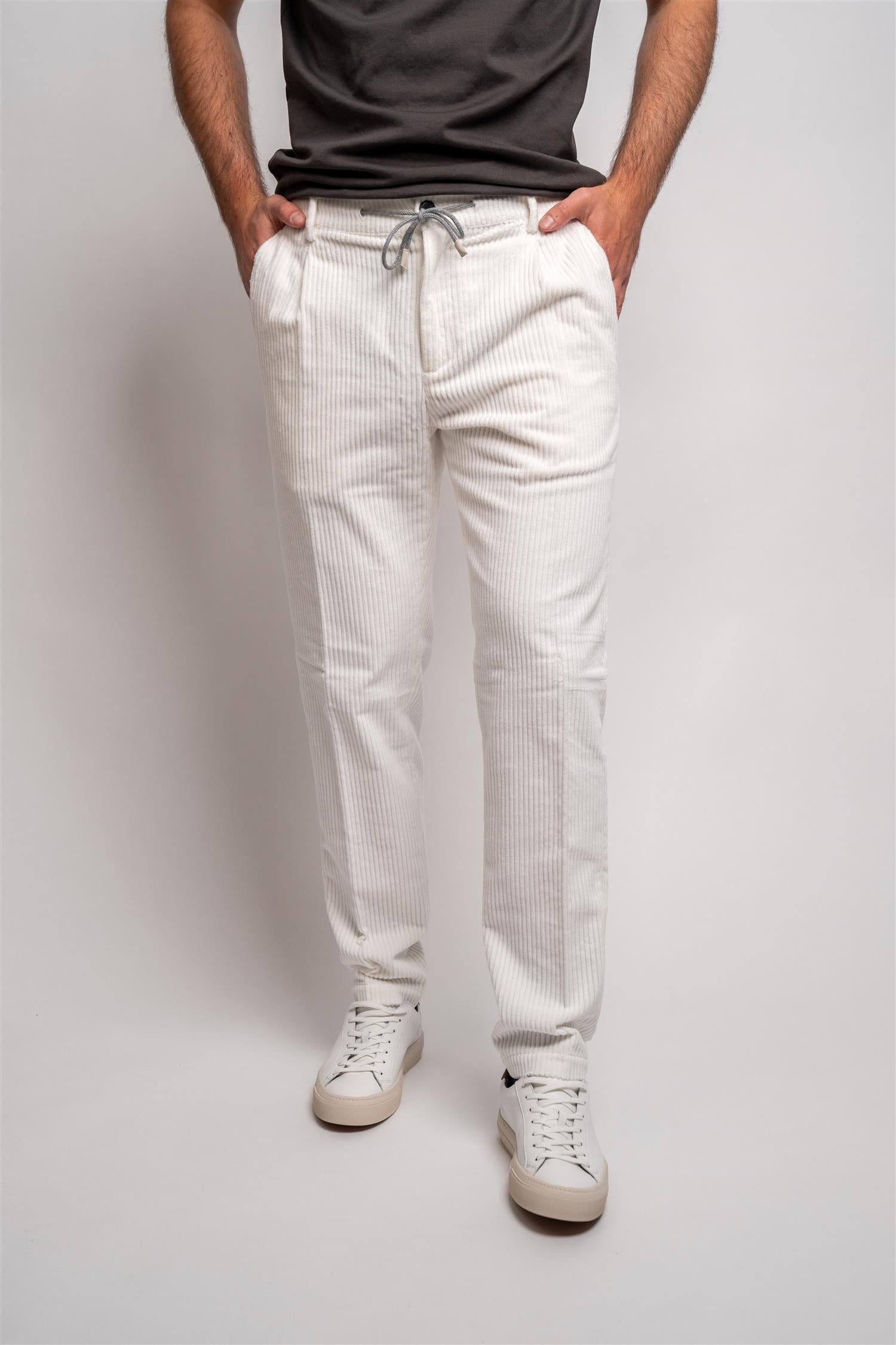 Jogger Pant Cord- White
