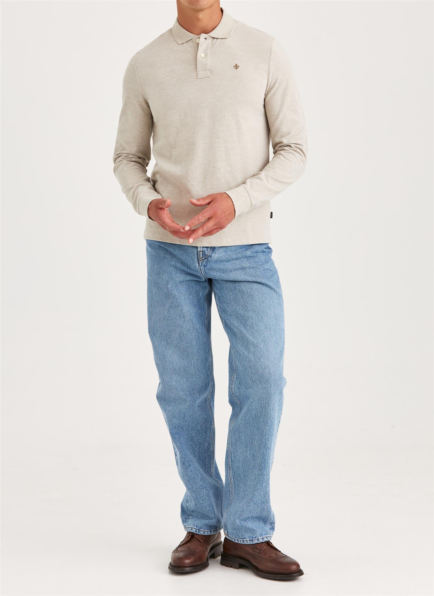 Camden LS Polo Shirt - Khaki