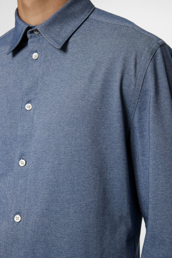 Marlon Jersey Shirt -Indigo melange