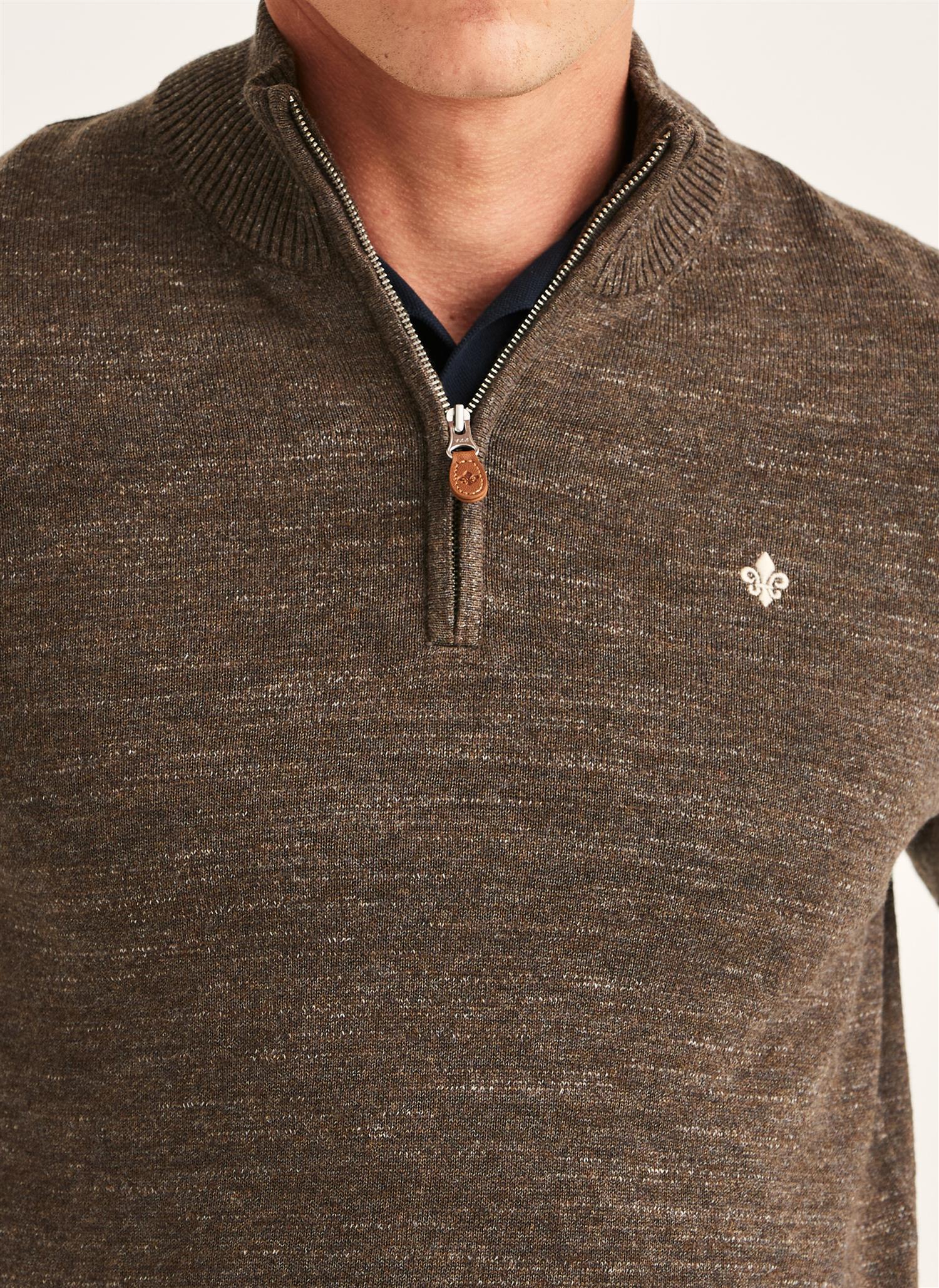 Randall Half Zip - Brown