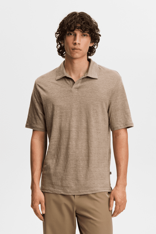 Roy Linen Polo - Brindle