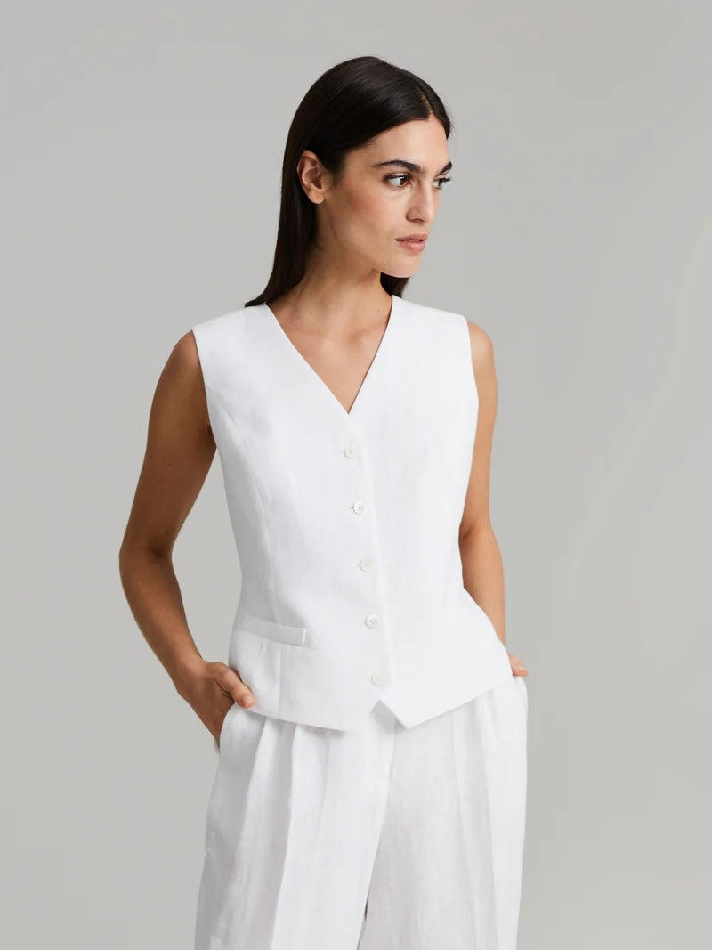 Maria Linen Vest