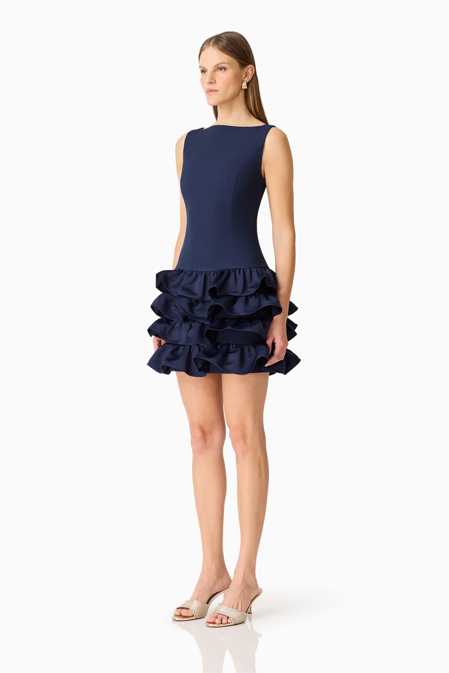Saphine Ruffle Mini Dress