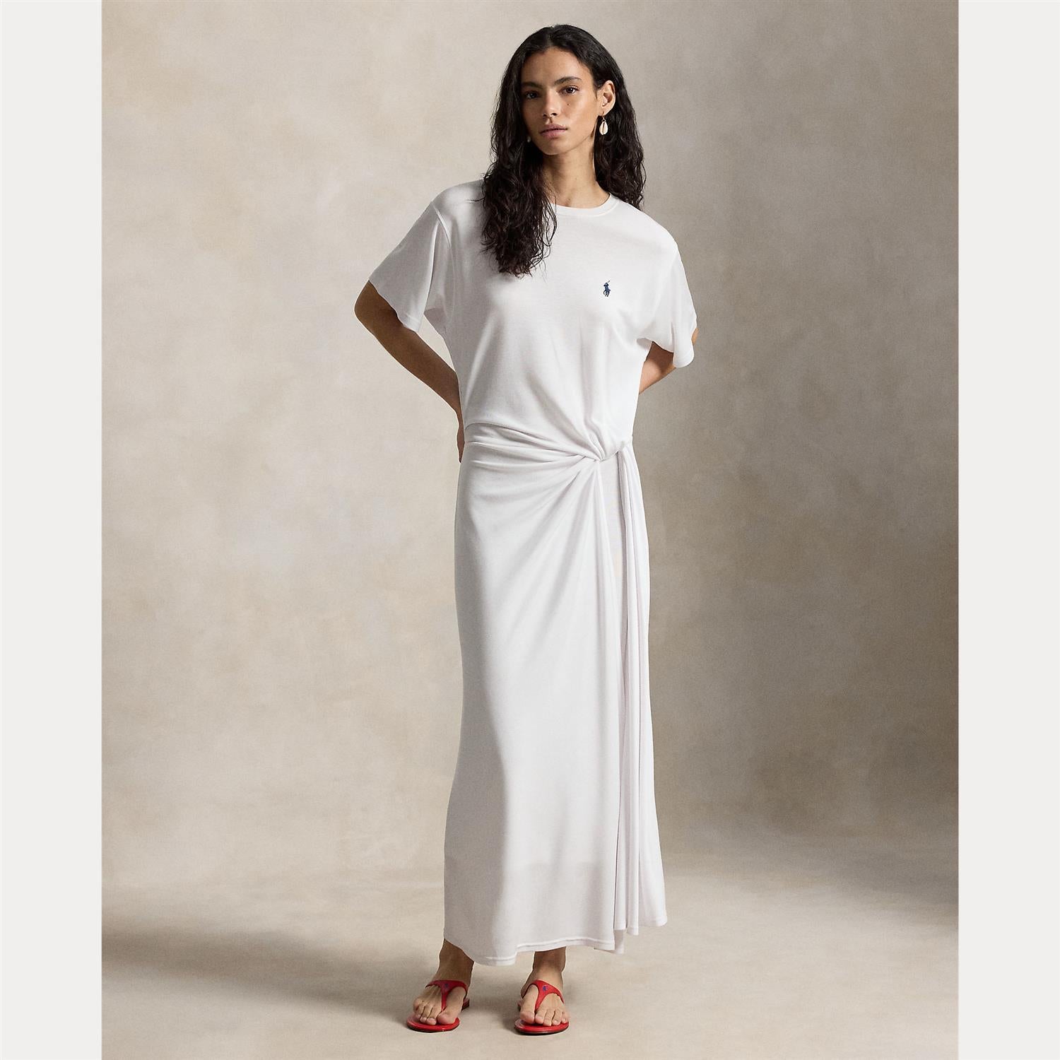 Twist-Detail Tee Dress