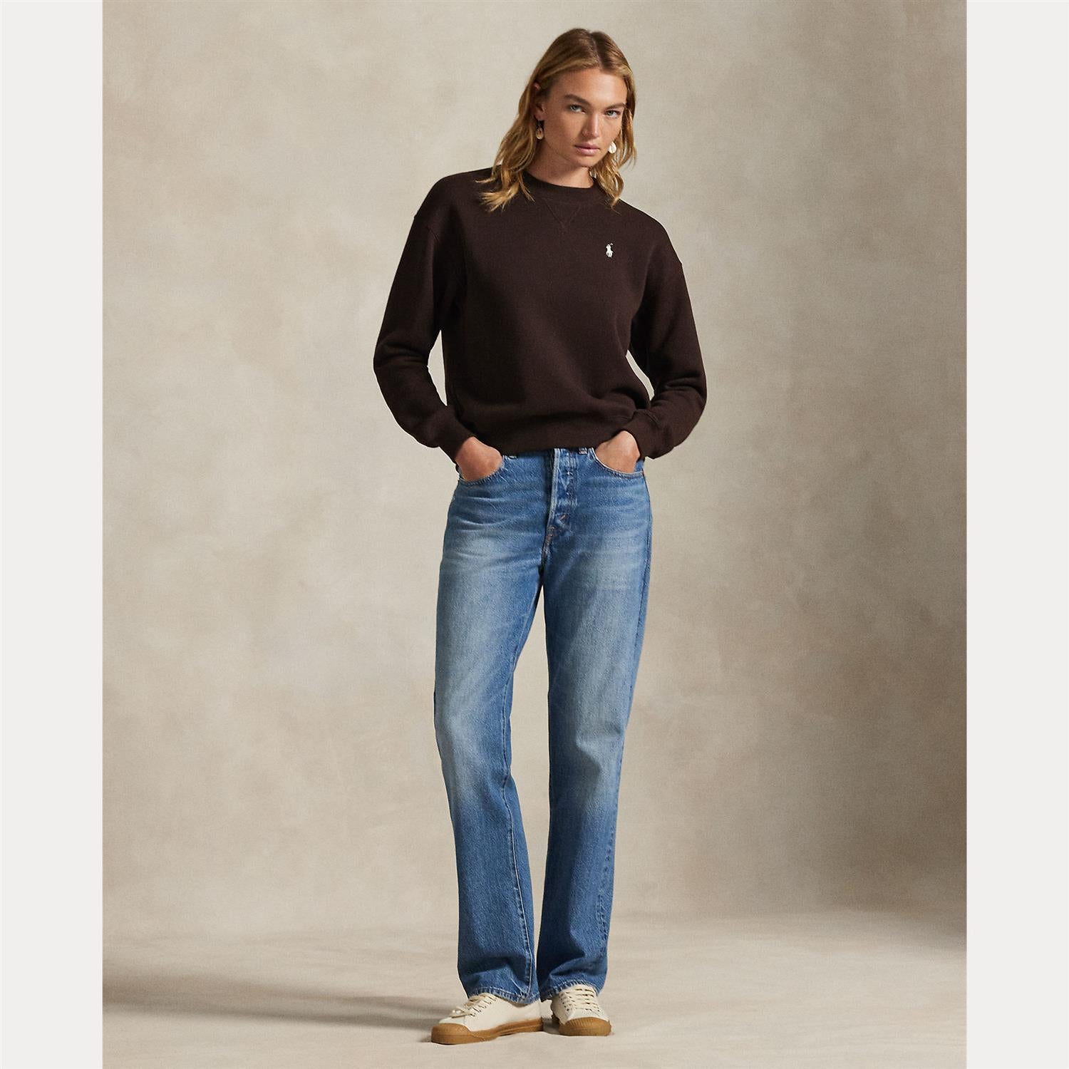 Knit Sweatshirt Circut Brown