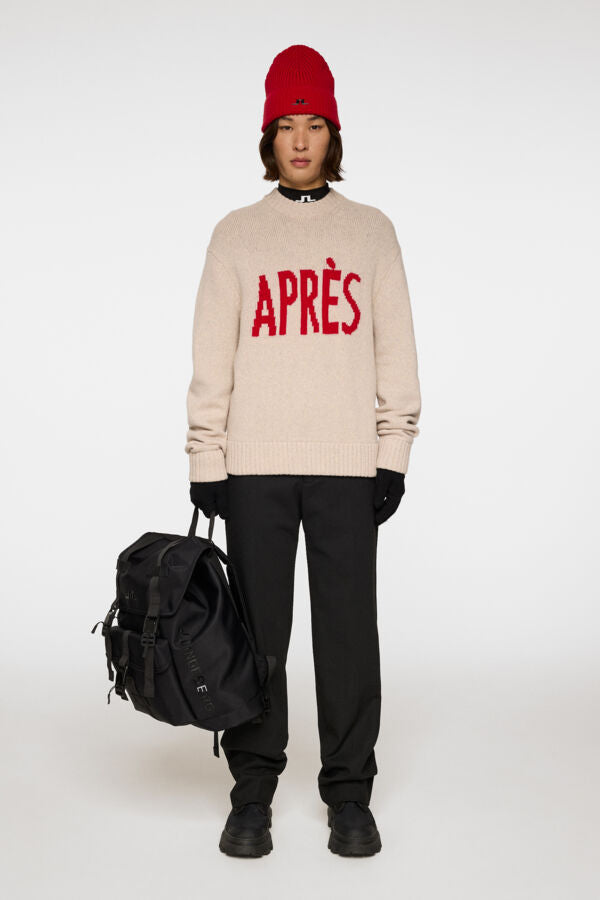 Fabian Graphic Knit Sweater - Moonbeam