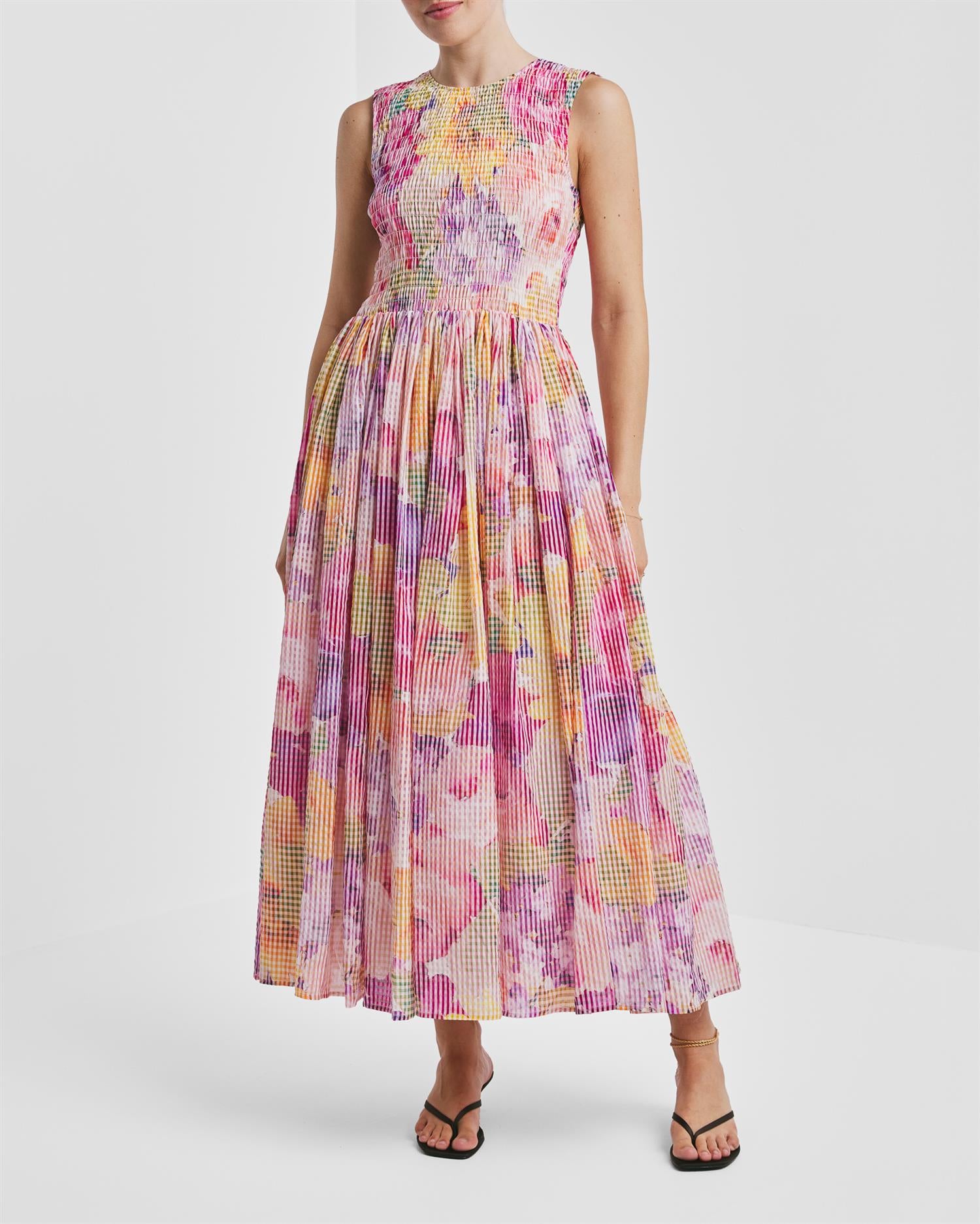 Checks Maxi Dress