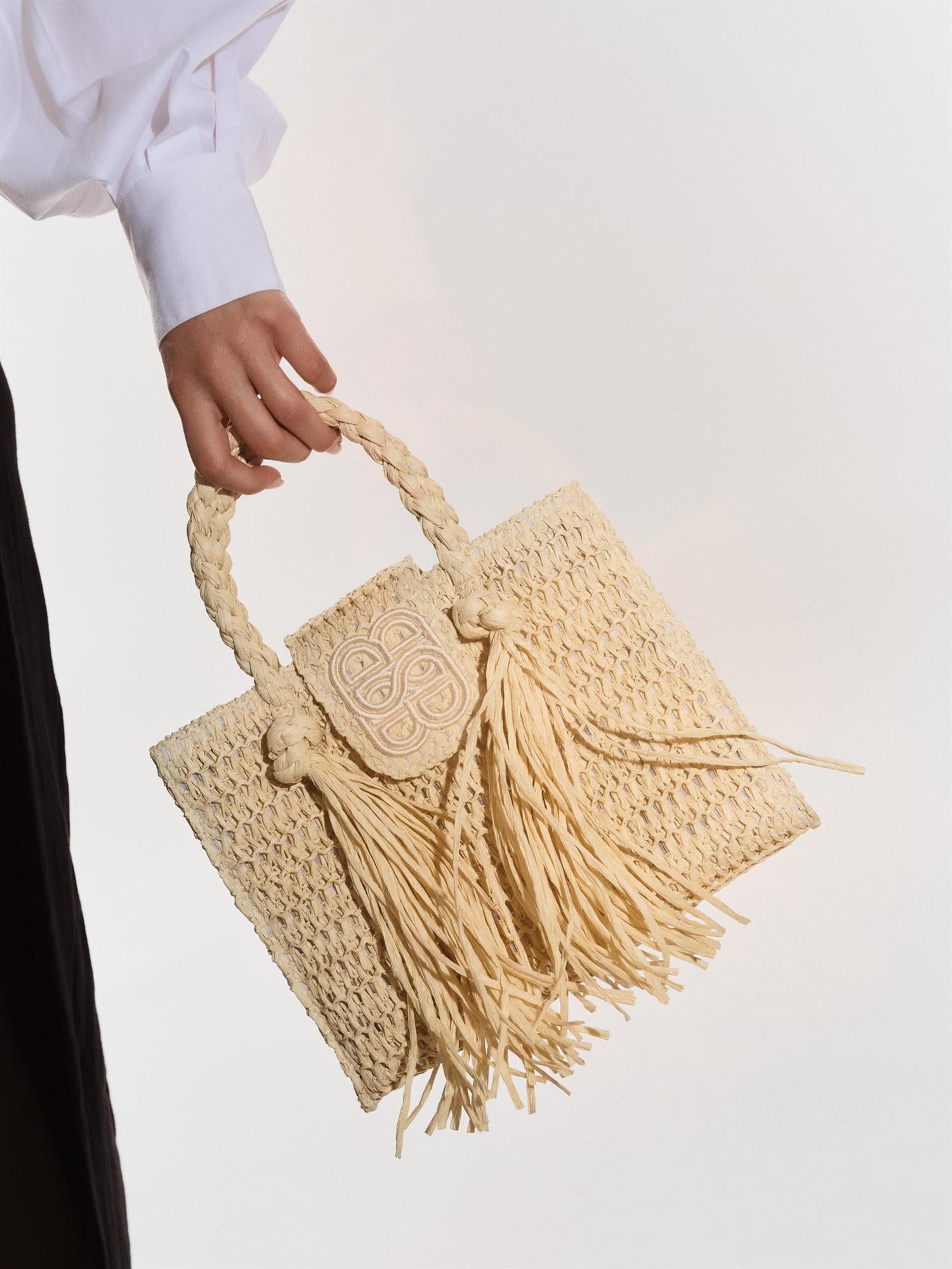 Sigrid Straw Bag Beige