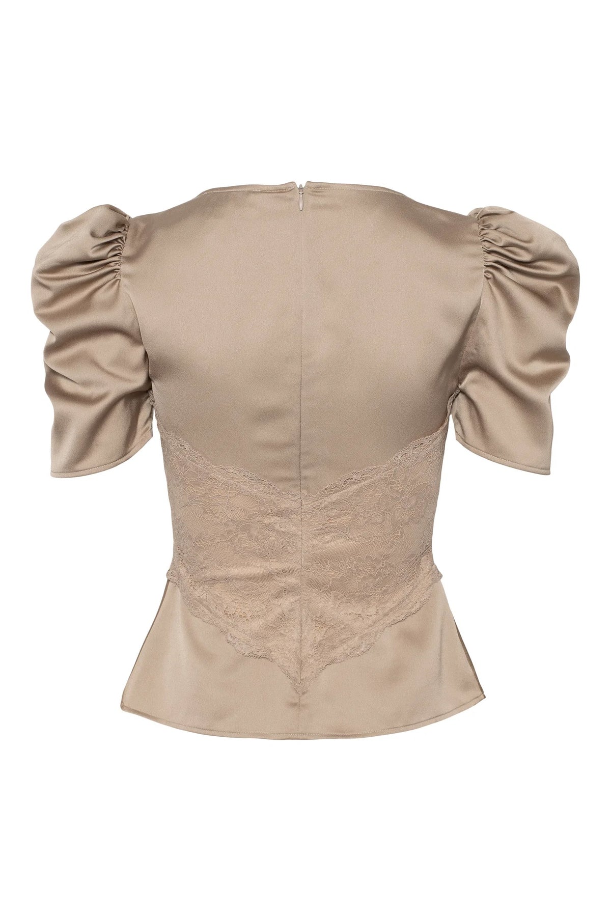 Francis Lace Top - Taupe