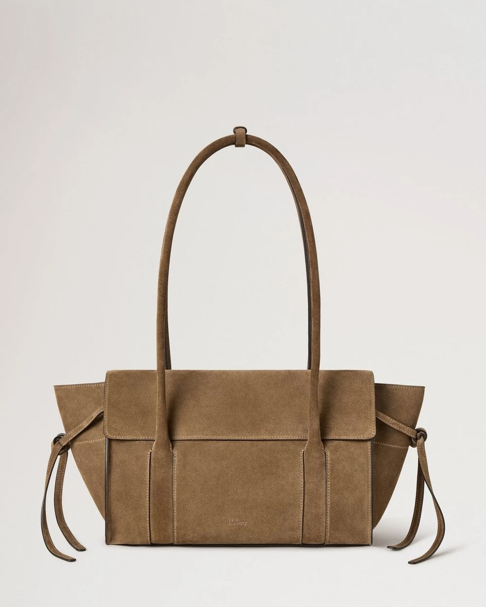Small Soft Bayswater småveske i semsket skinn Salcombe Sand sett forfra