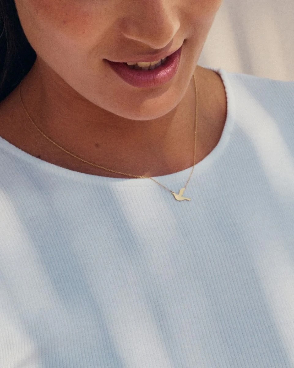 Dove Necklace Gold