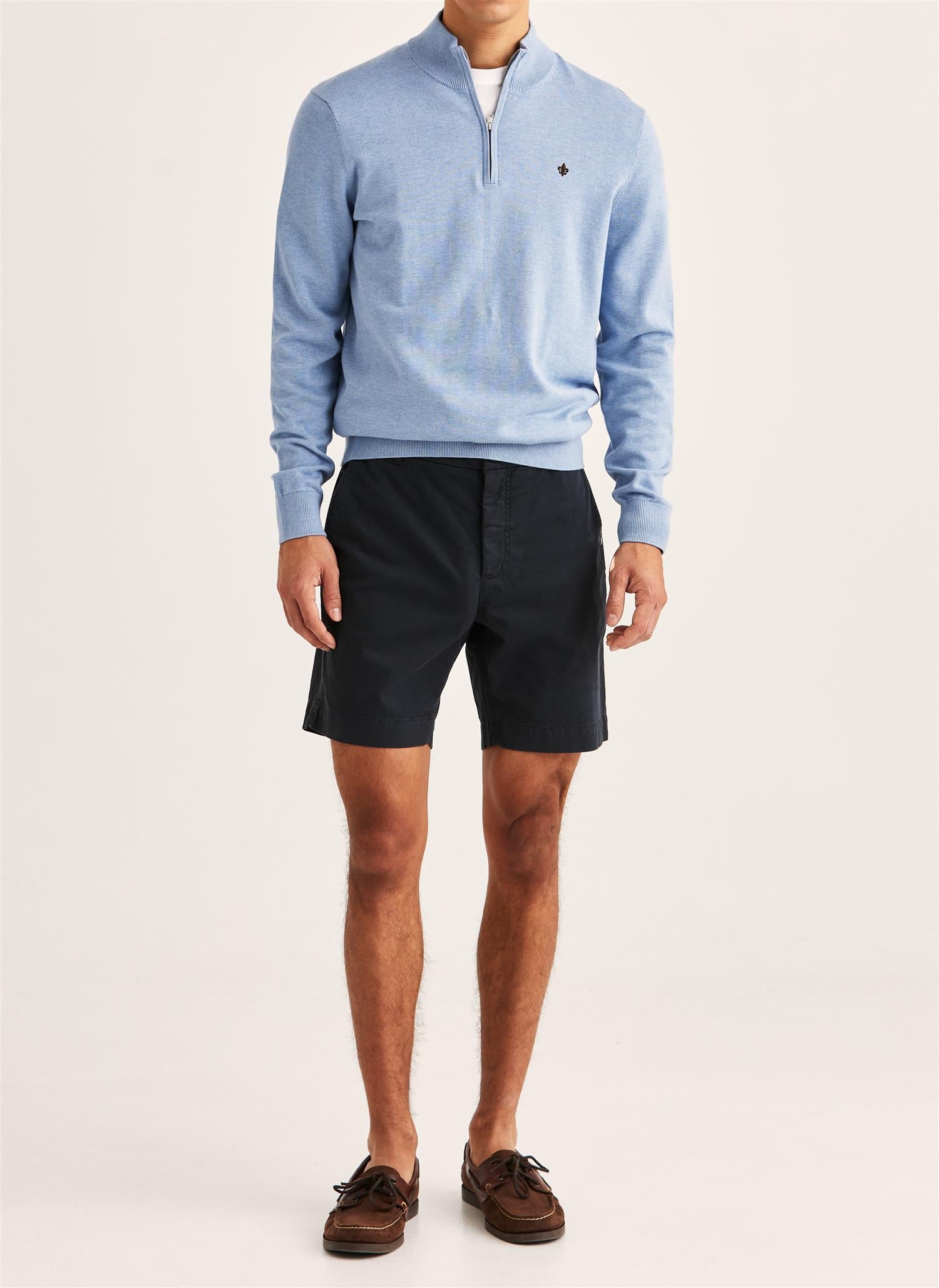 Jeffrey Summer Chino Shorts 7" - Navy
