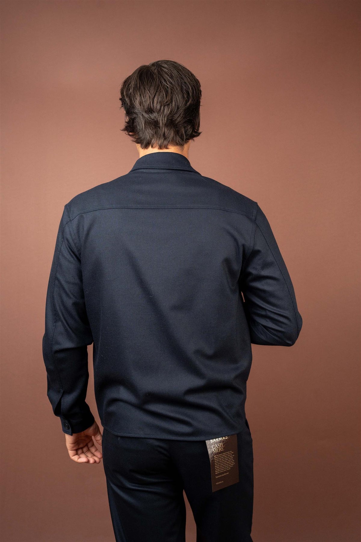Liam Overshirt Cashmere Blend - Navy