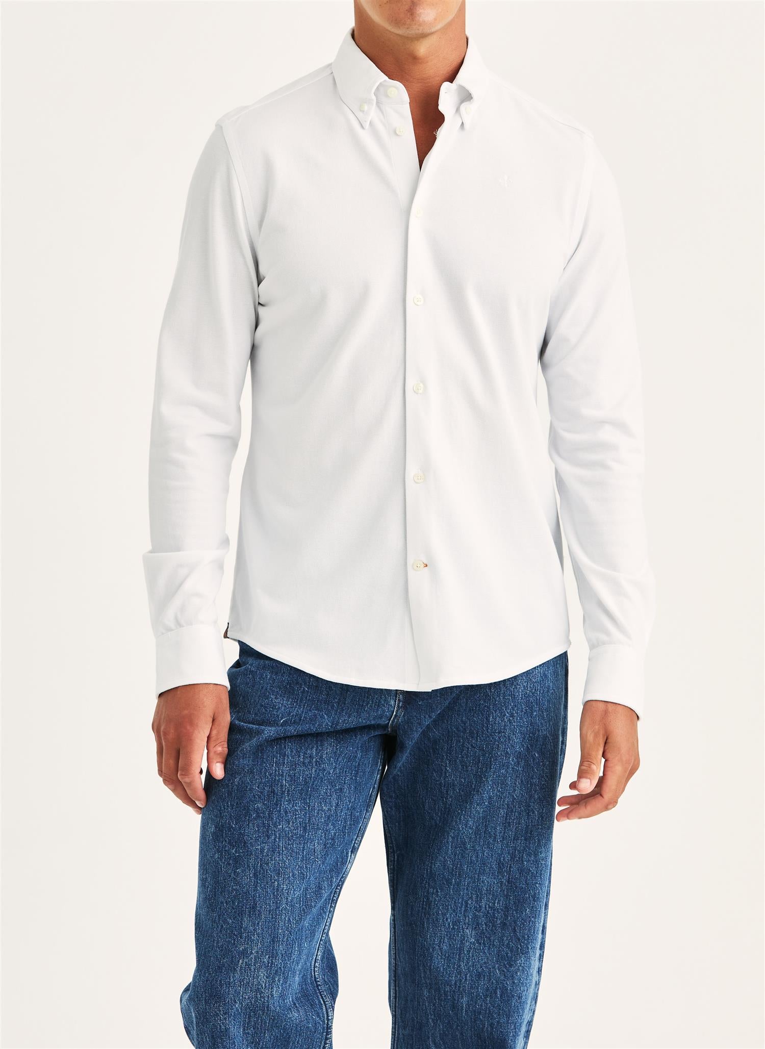 Camden Piqué Shirt - white