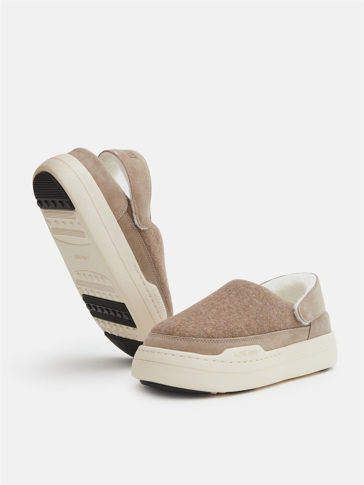 MB Park Clog Felt Beige Melange