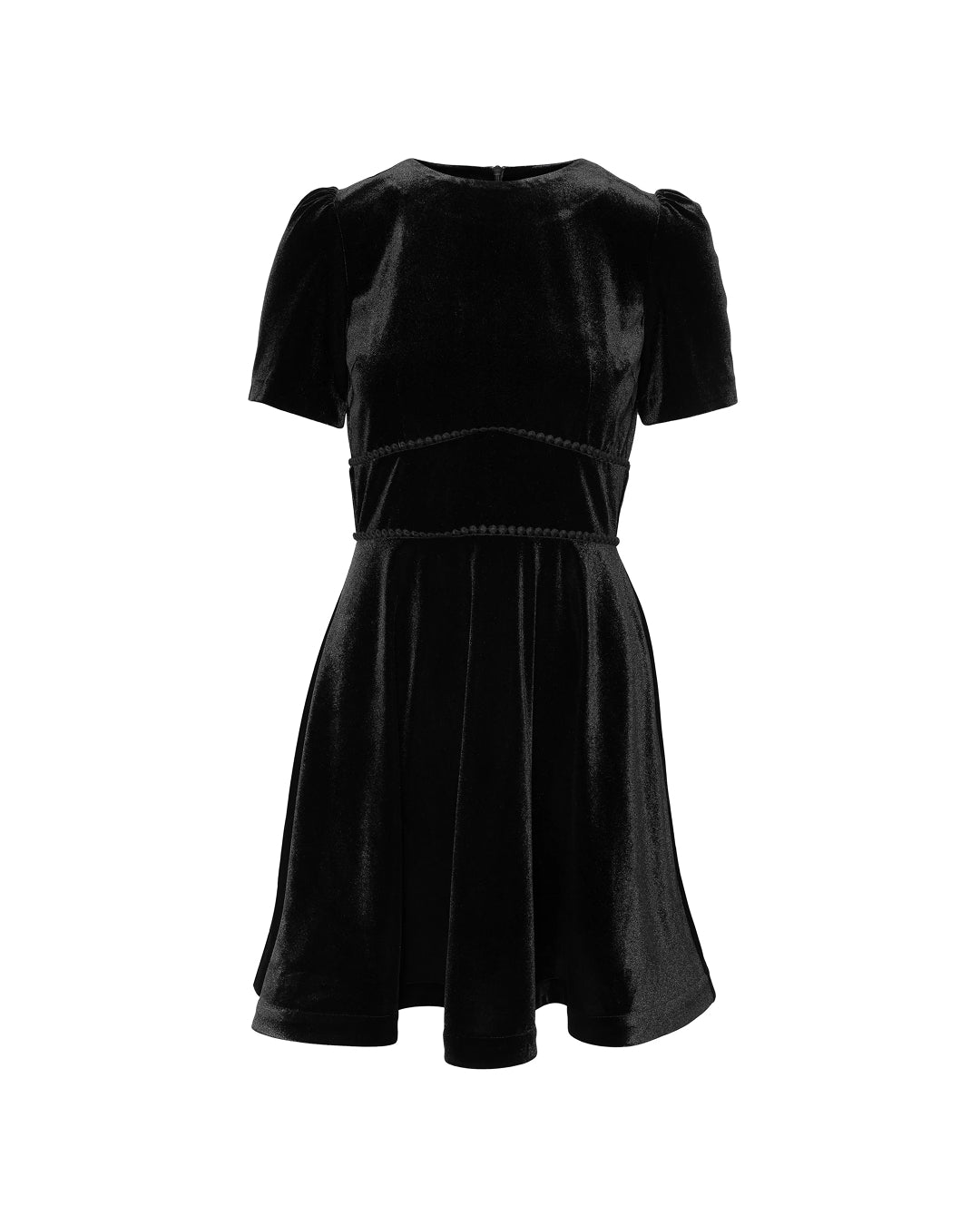 Fiona Mini Dress - Black Velvet