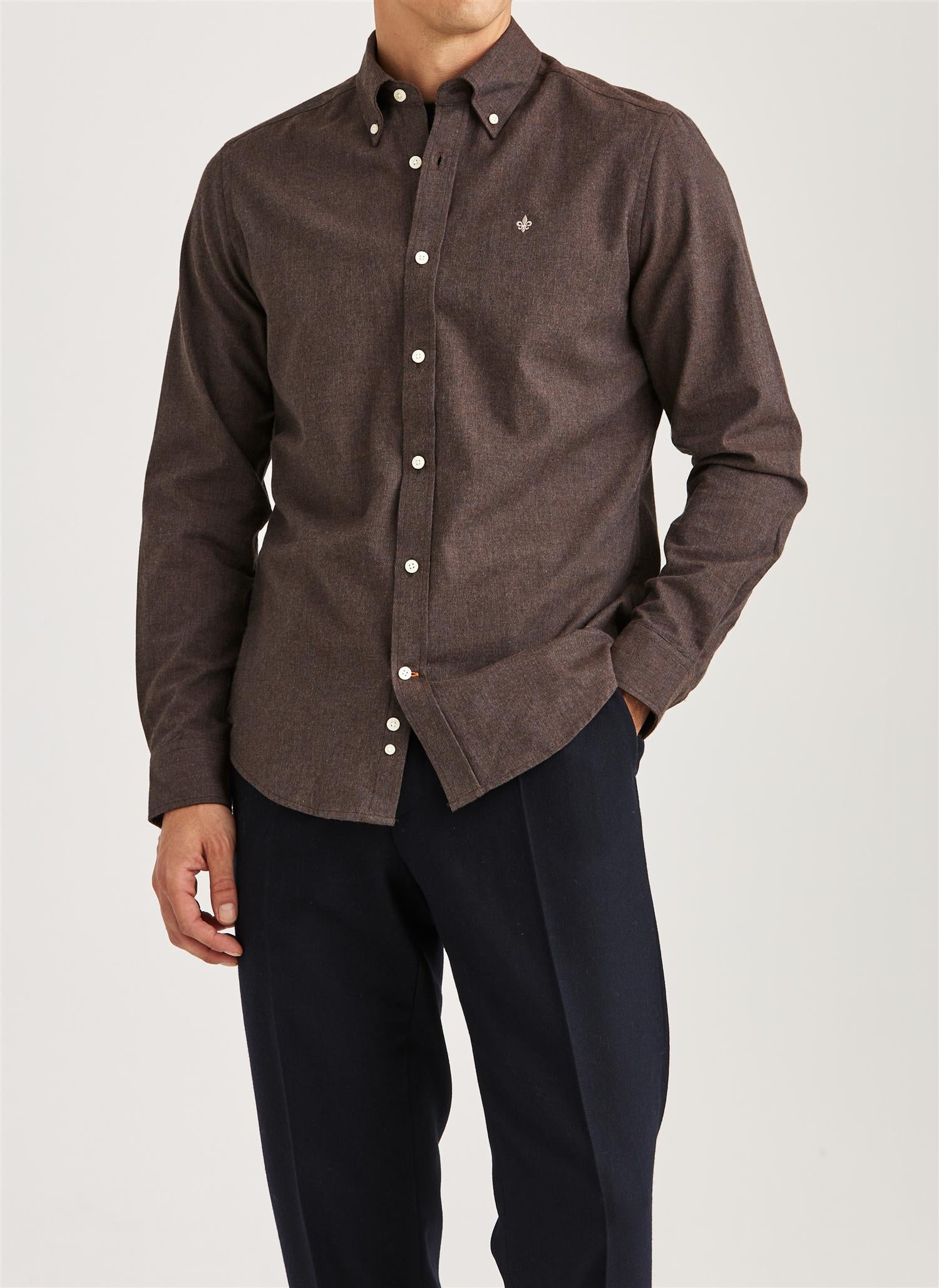 Watts Flannel Shirt - Brown