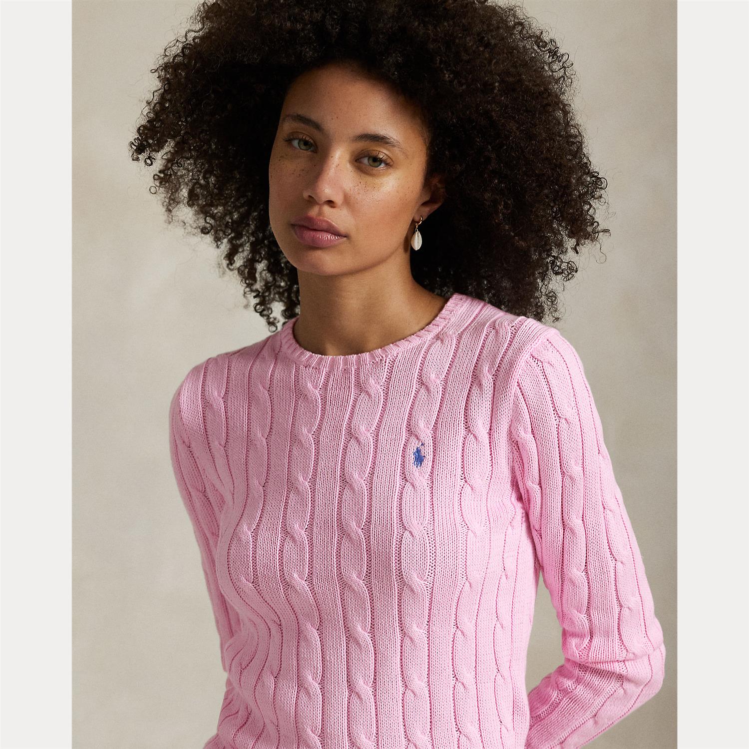 Julianna Long Sleeve Pullover Carmel Pink