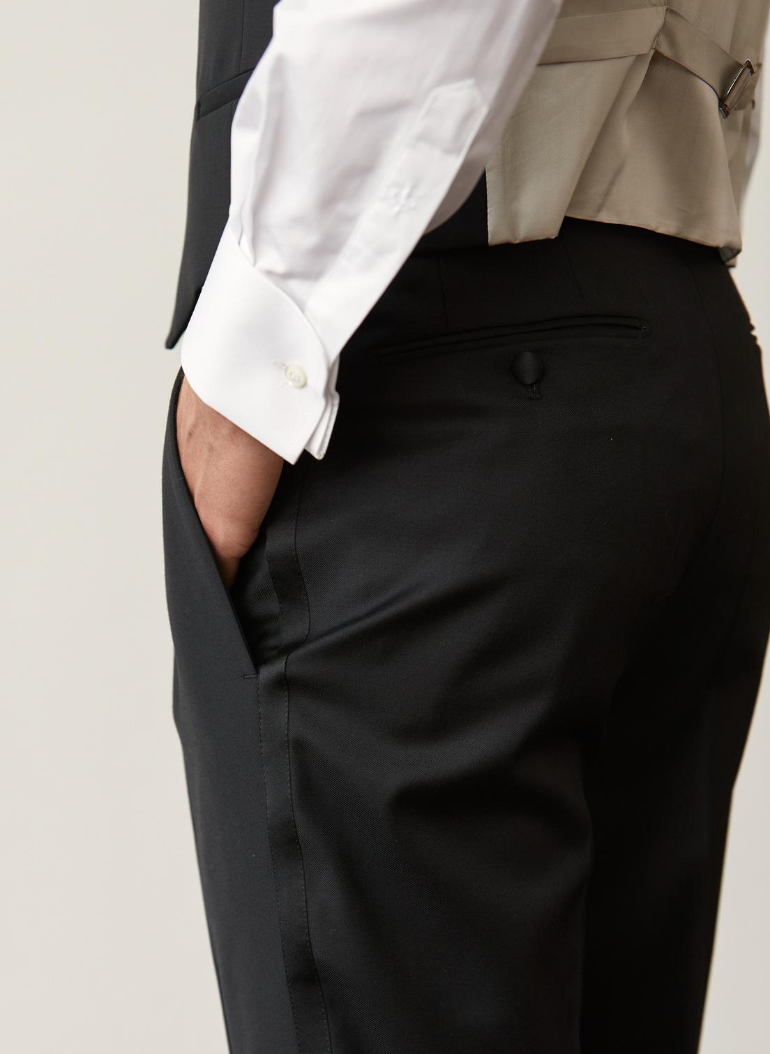 Jason Tuxedo Trouser - Sort
