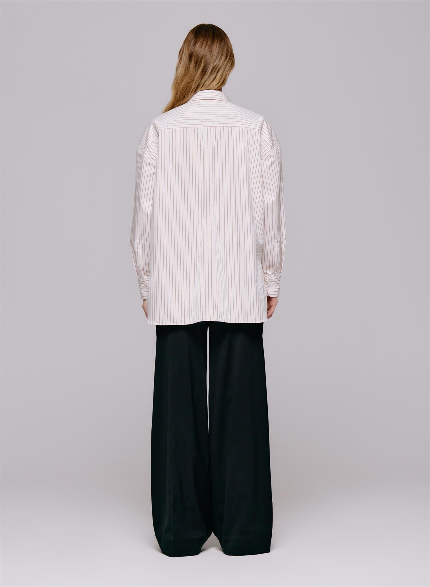 Edwina Shirt Burnt orange stripe