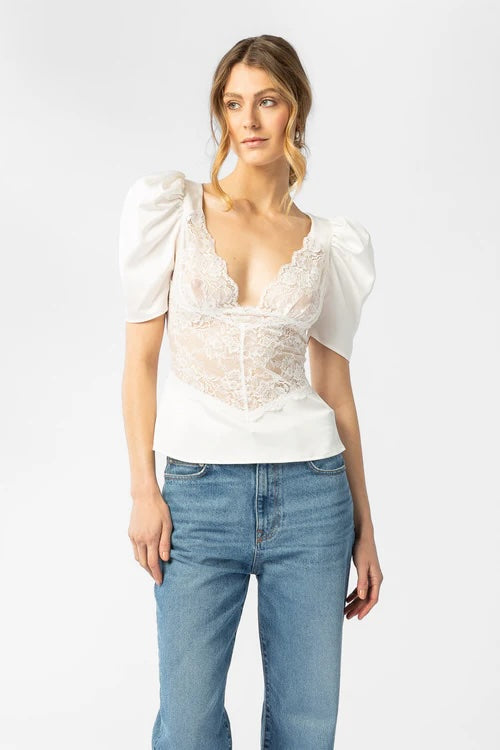 Francis lace top White