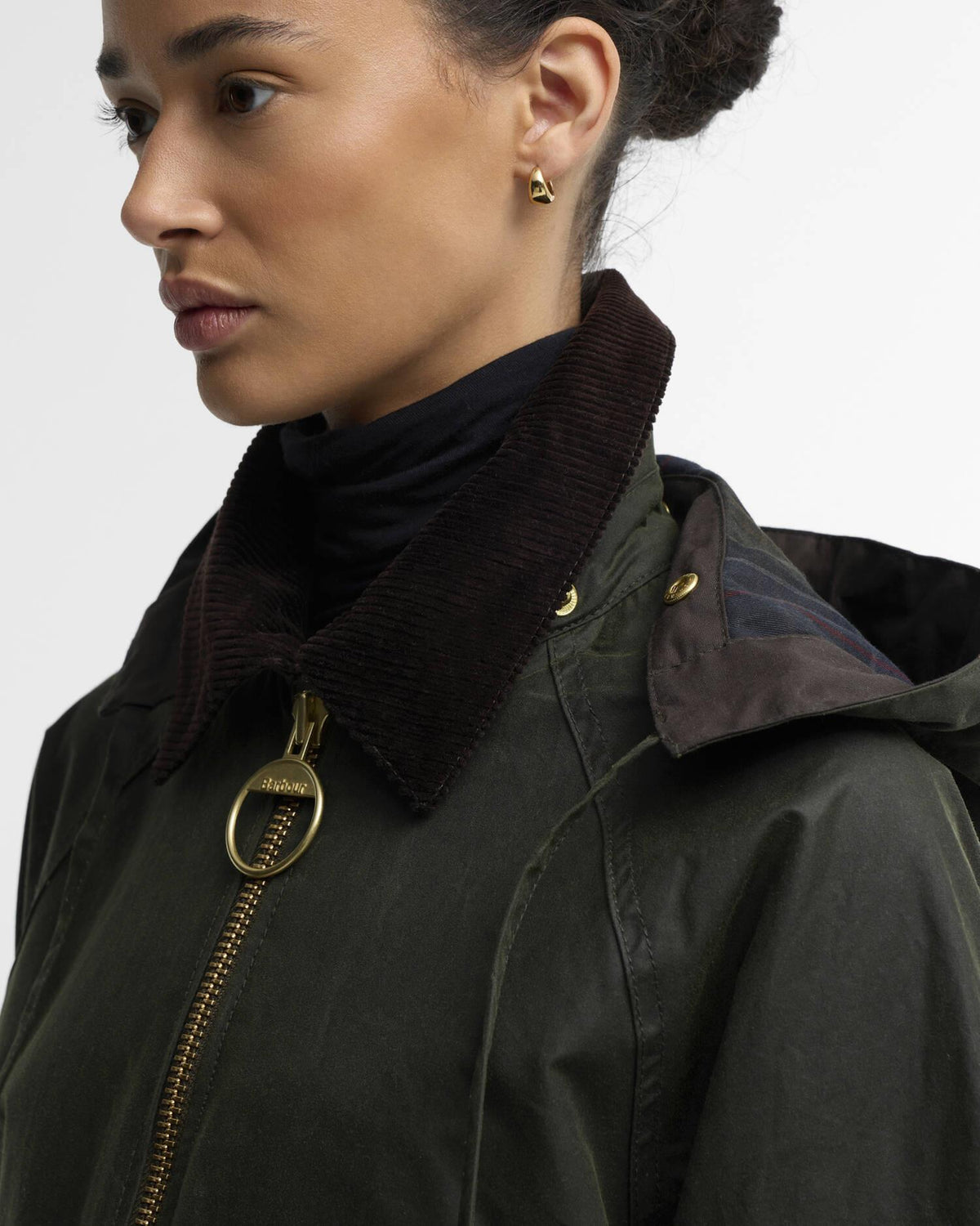 Barbour Carville Waxed Jacket Fern