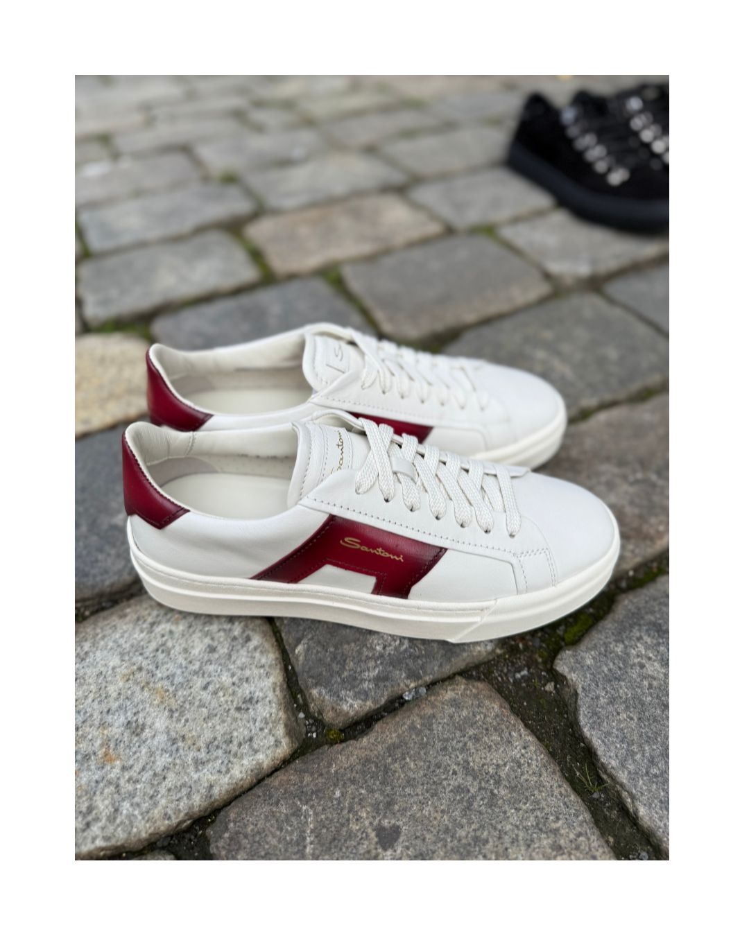 Double Buckle Sneaker  - Rød