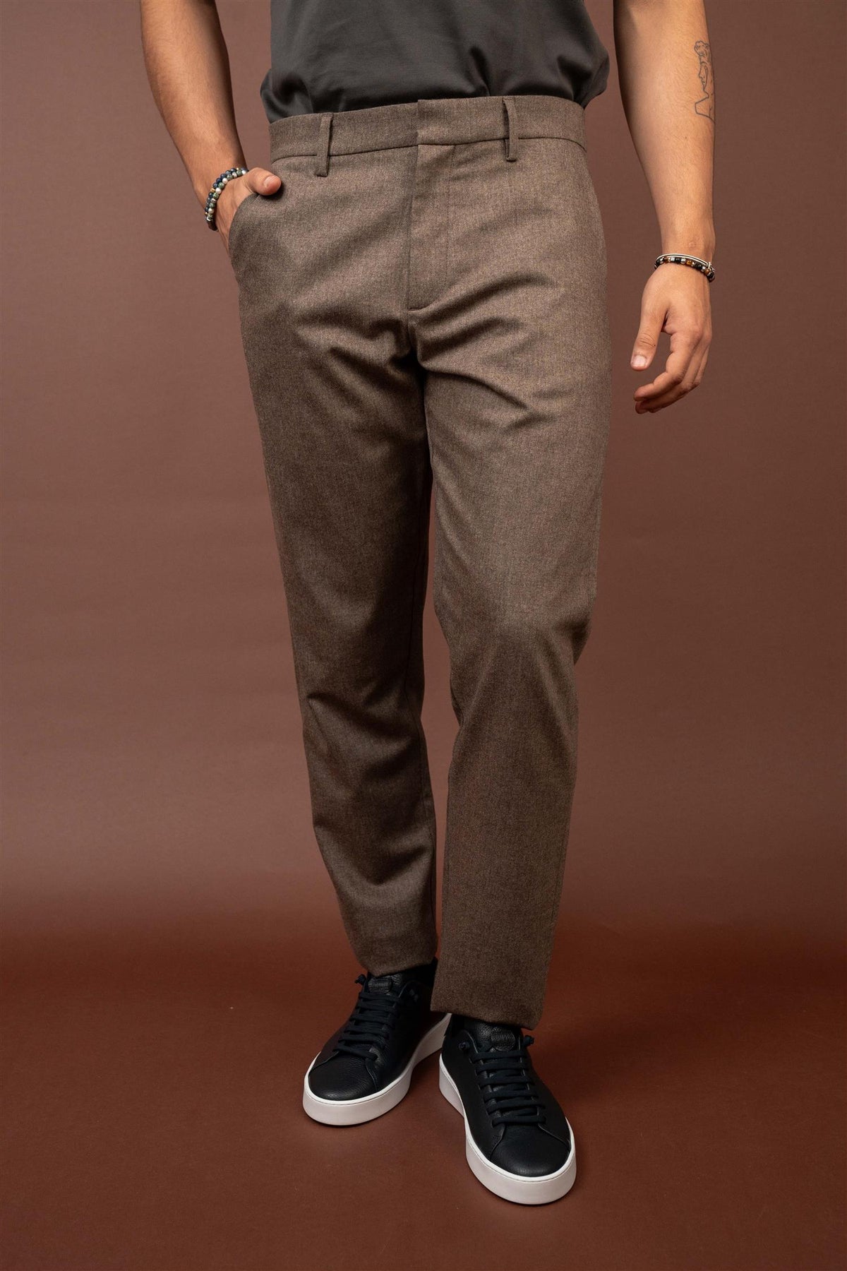 John Cashmere Blend - Brown