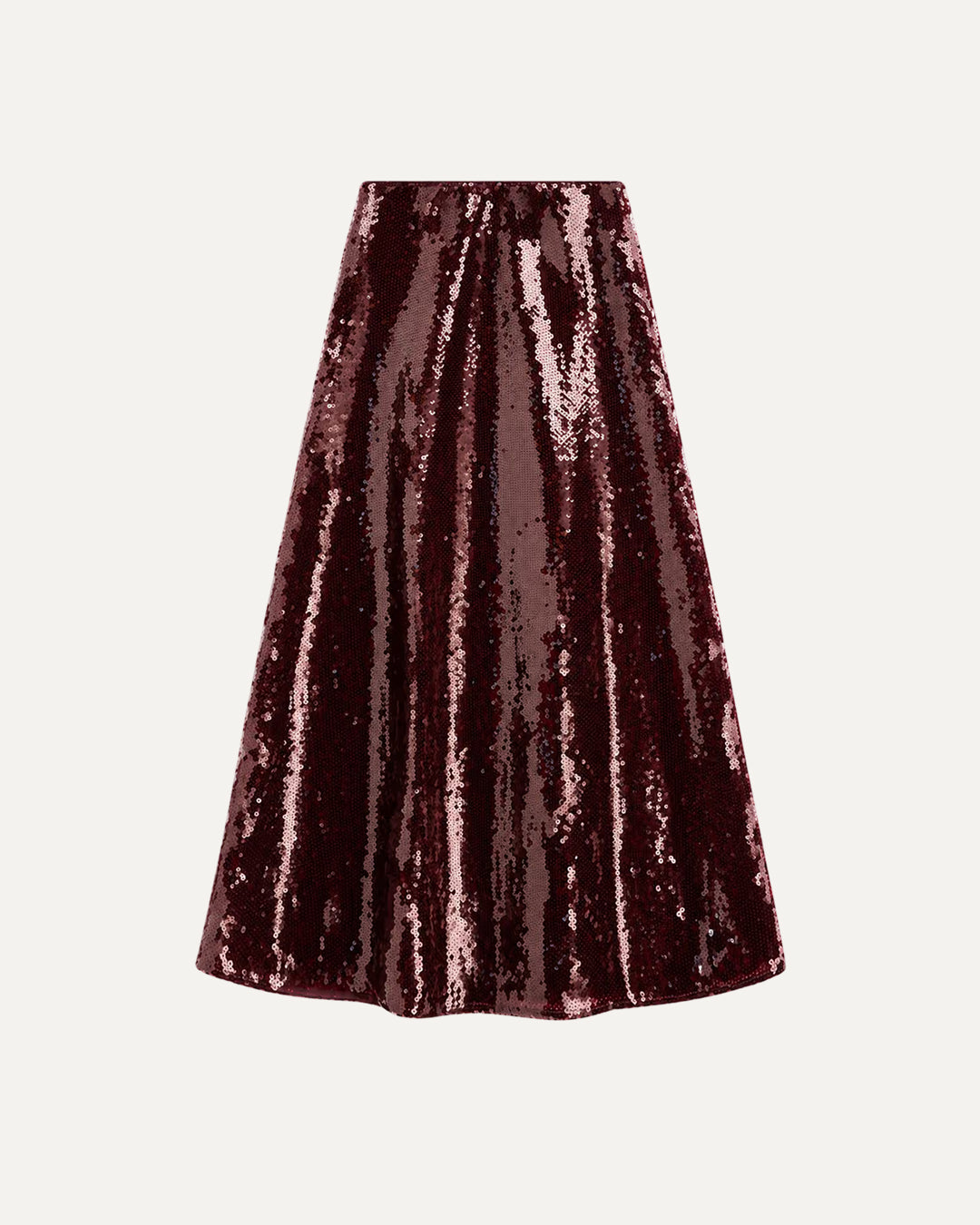 Maja Sequin Skirt - Oxblood